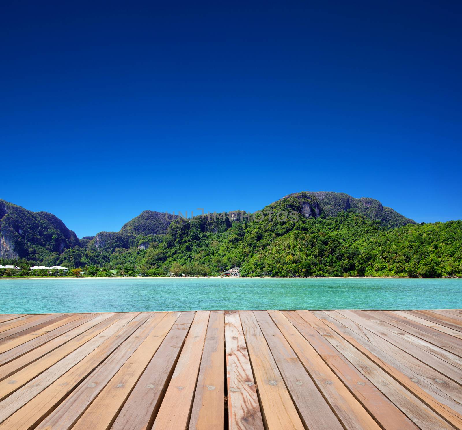 beautiful beach and tropical sea