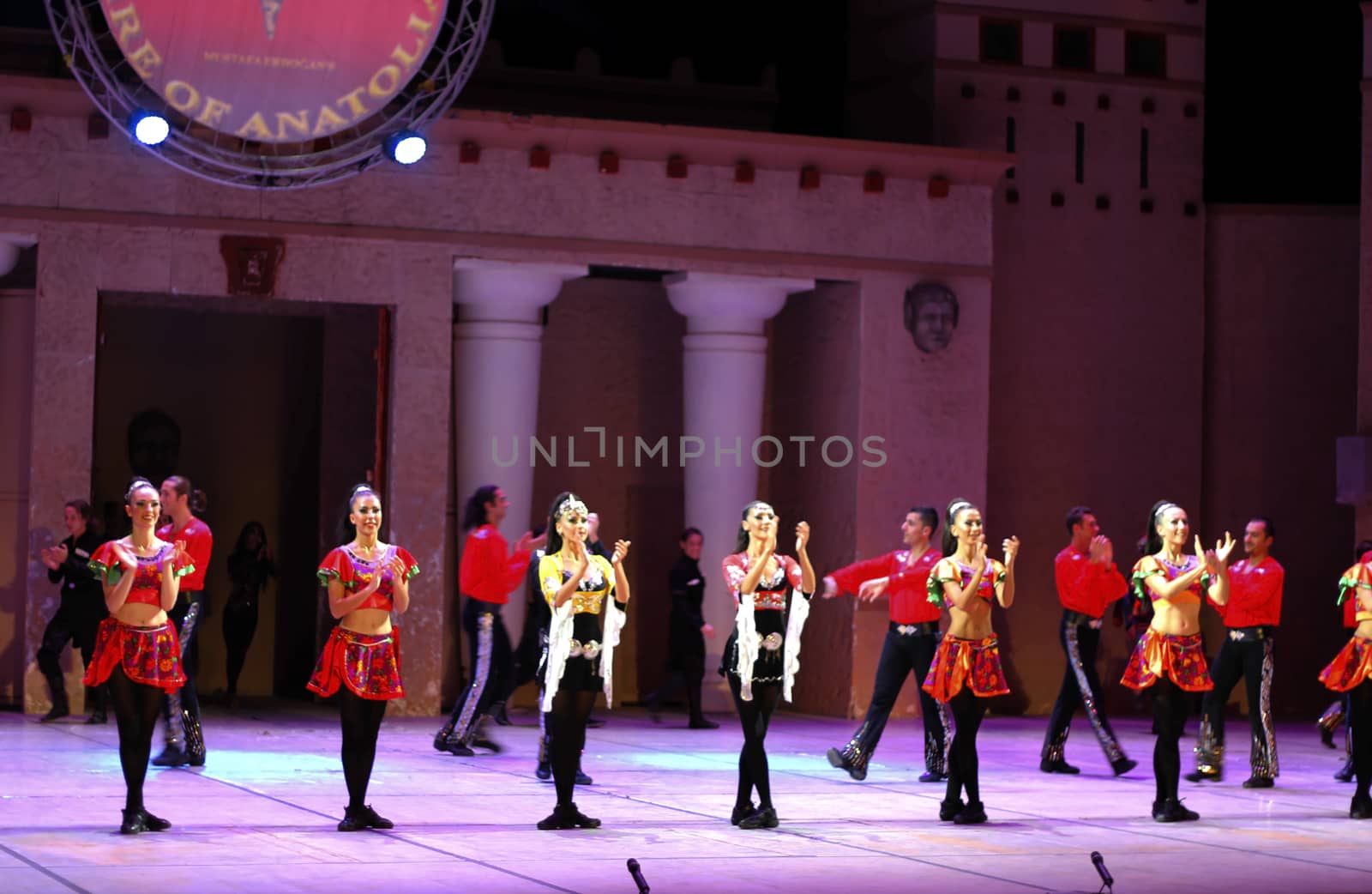 Fires of Anatolia. Performance in the amphitheater of Anatolia.