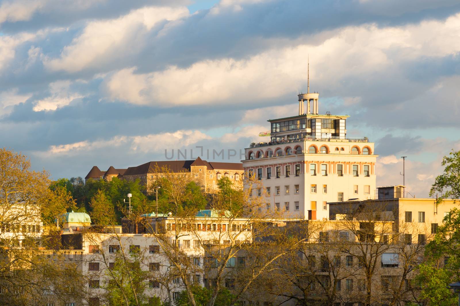 Panorama of Ljubljana, Slovenia, Europe. by kasto