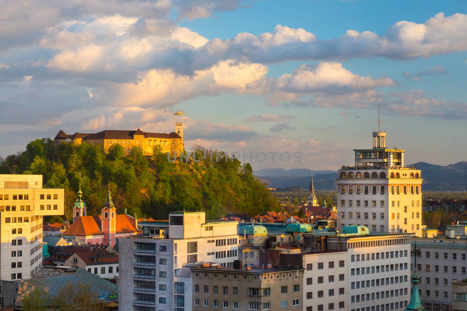 Panorama of Ljubljana, Slovenia, Europe. by kasto