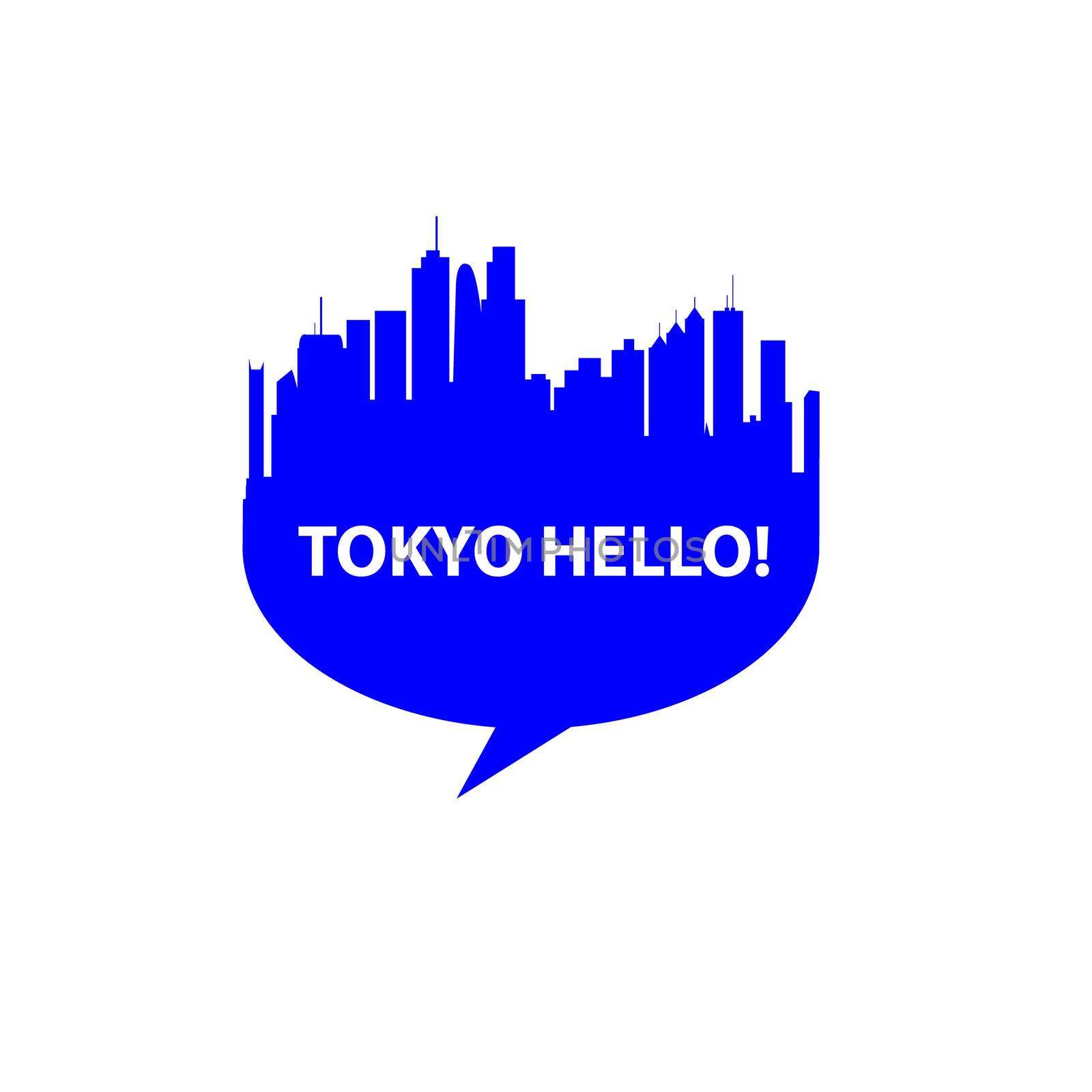 Speech-bubble - Hello Tokyo!