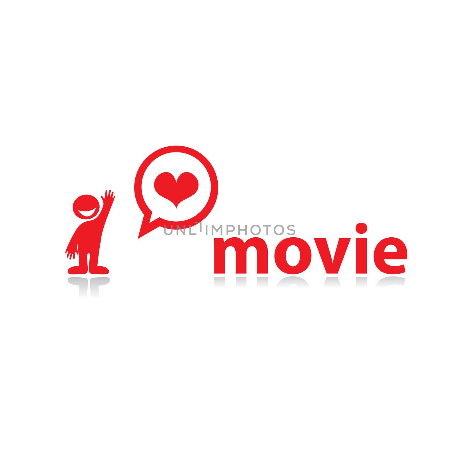 I love movies! Template for design.