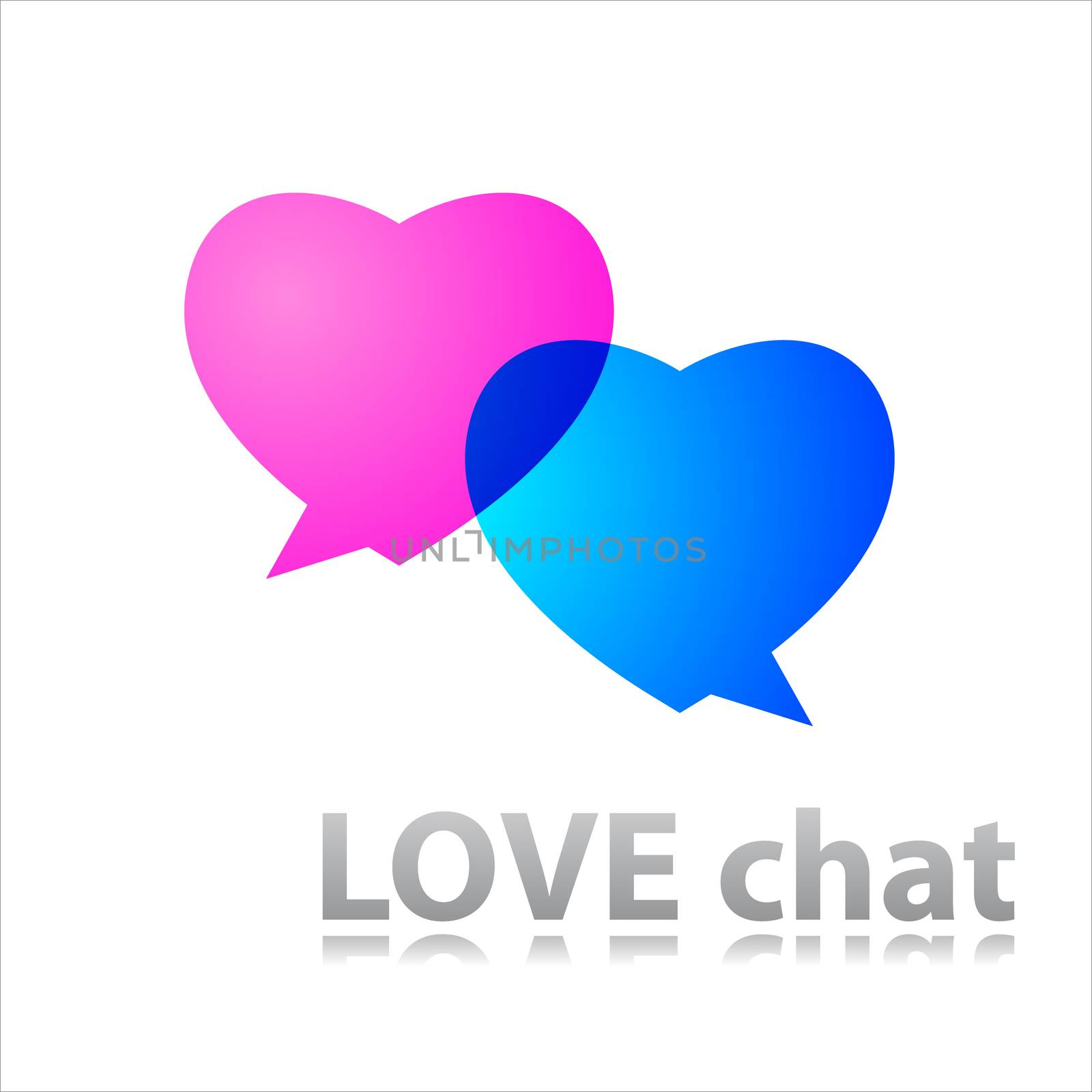 Love-chat - speech bubble.