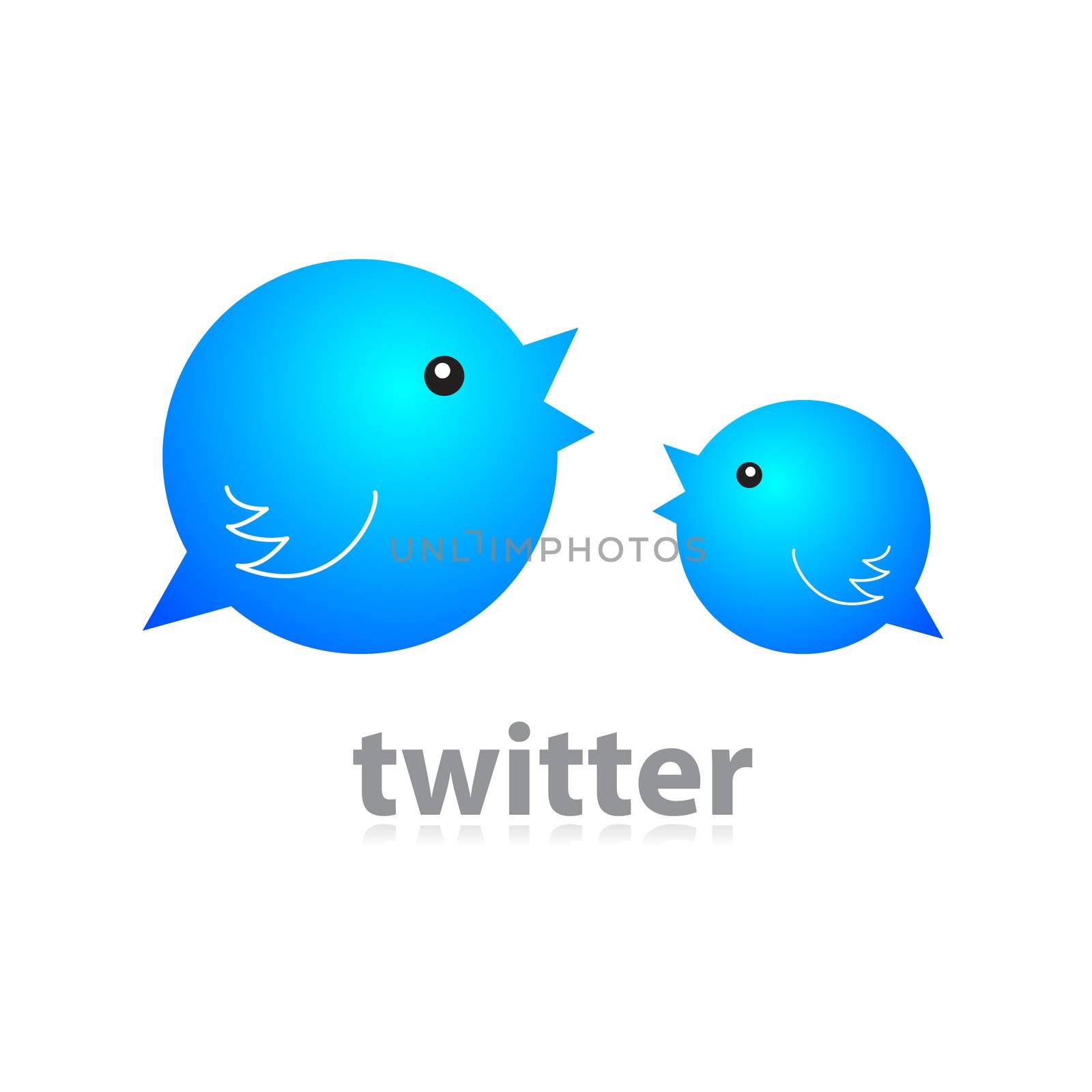 Twitter badge - birds-speech-bubble.
