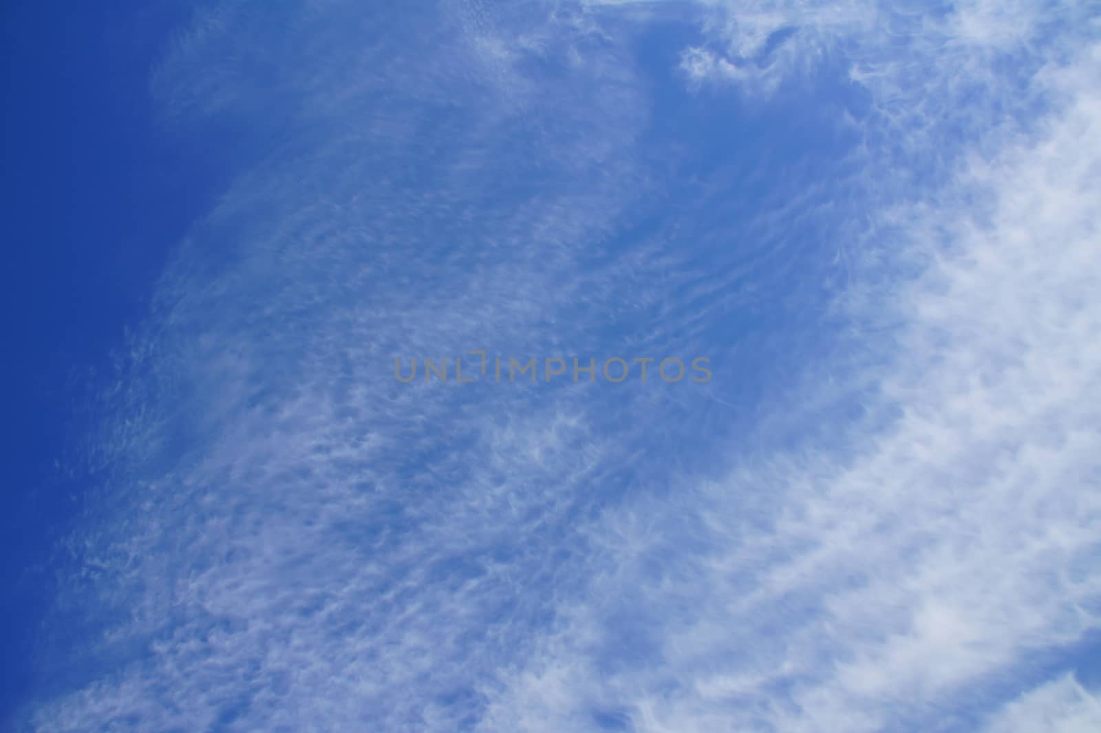 thin layer of cloud against a blue sky
