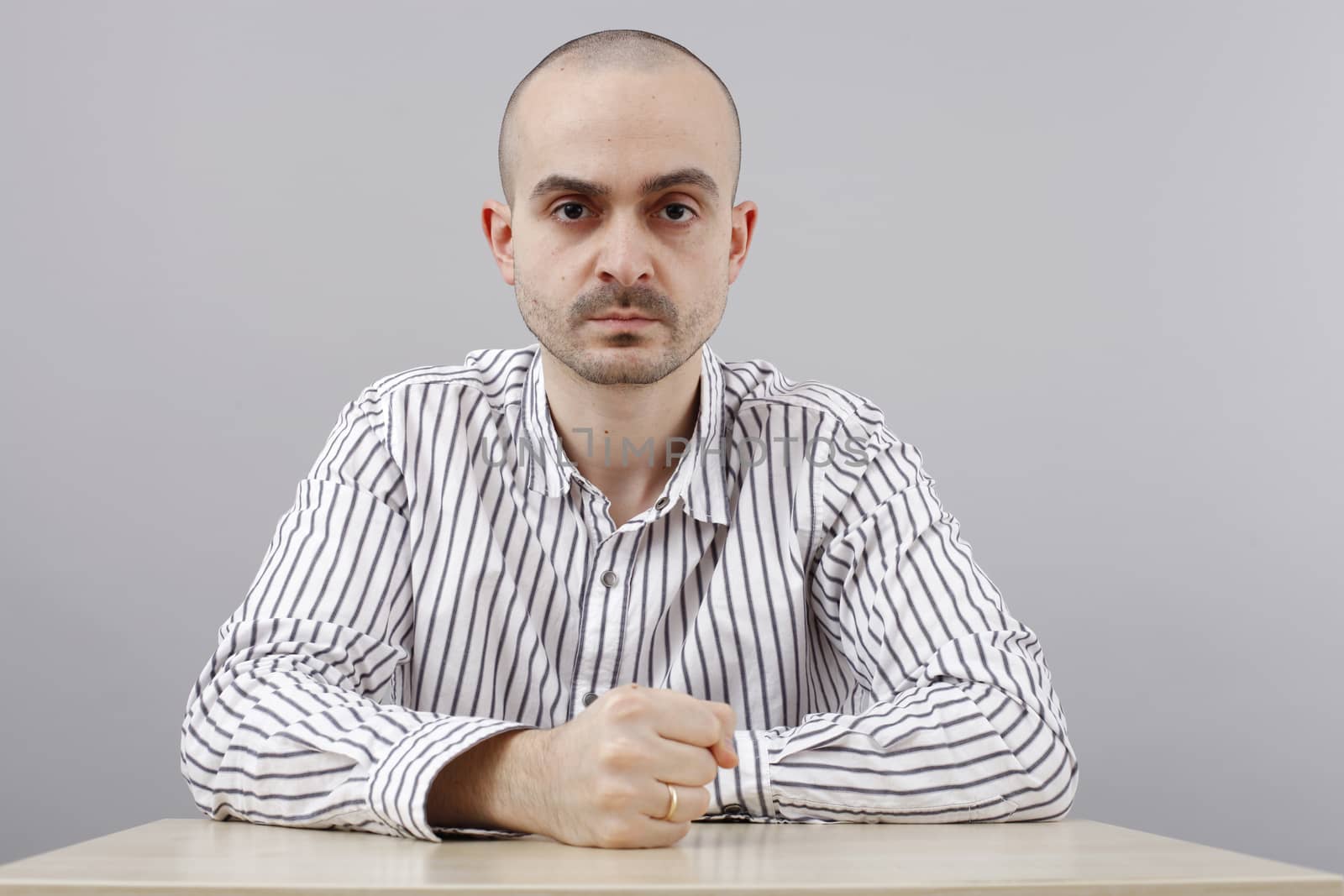 Young businessman at his desk