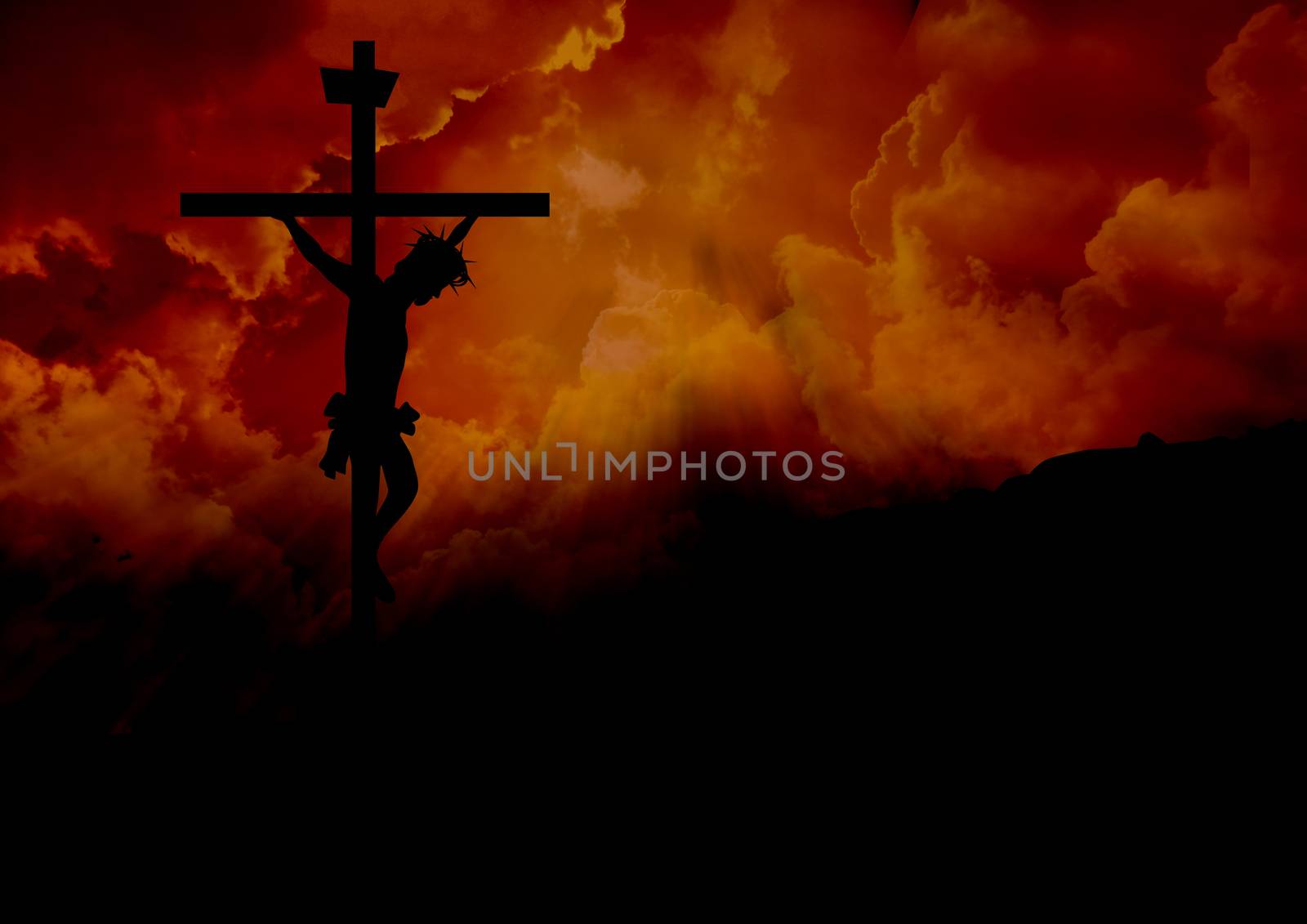 Jesus hanging on the cross - Crucifixion