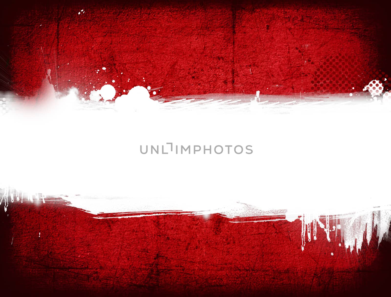 Abstract Grunge Red wall background with space for your text