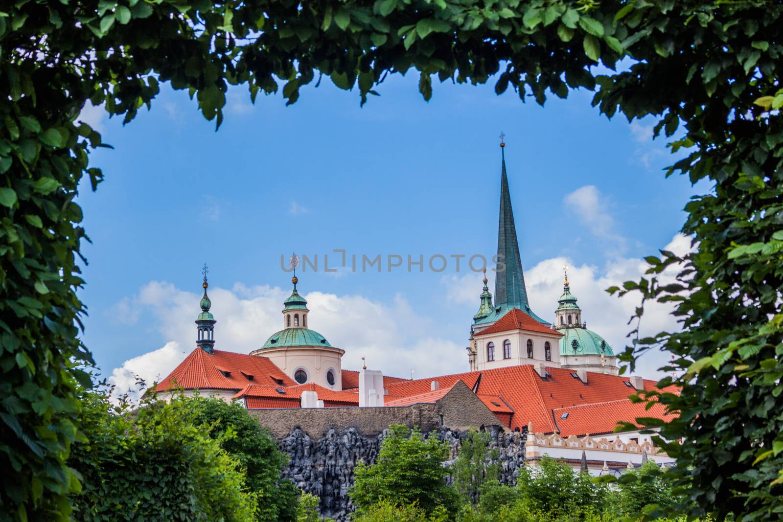Cityscape of Prague in summer. by bloodua