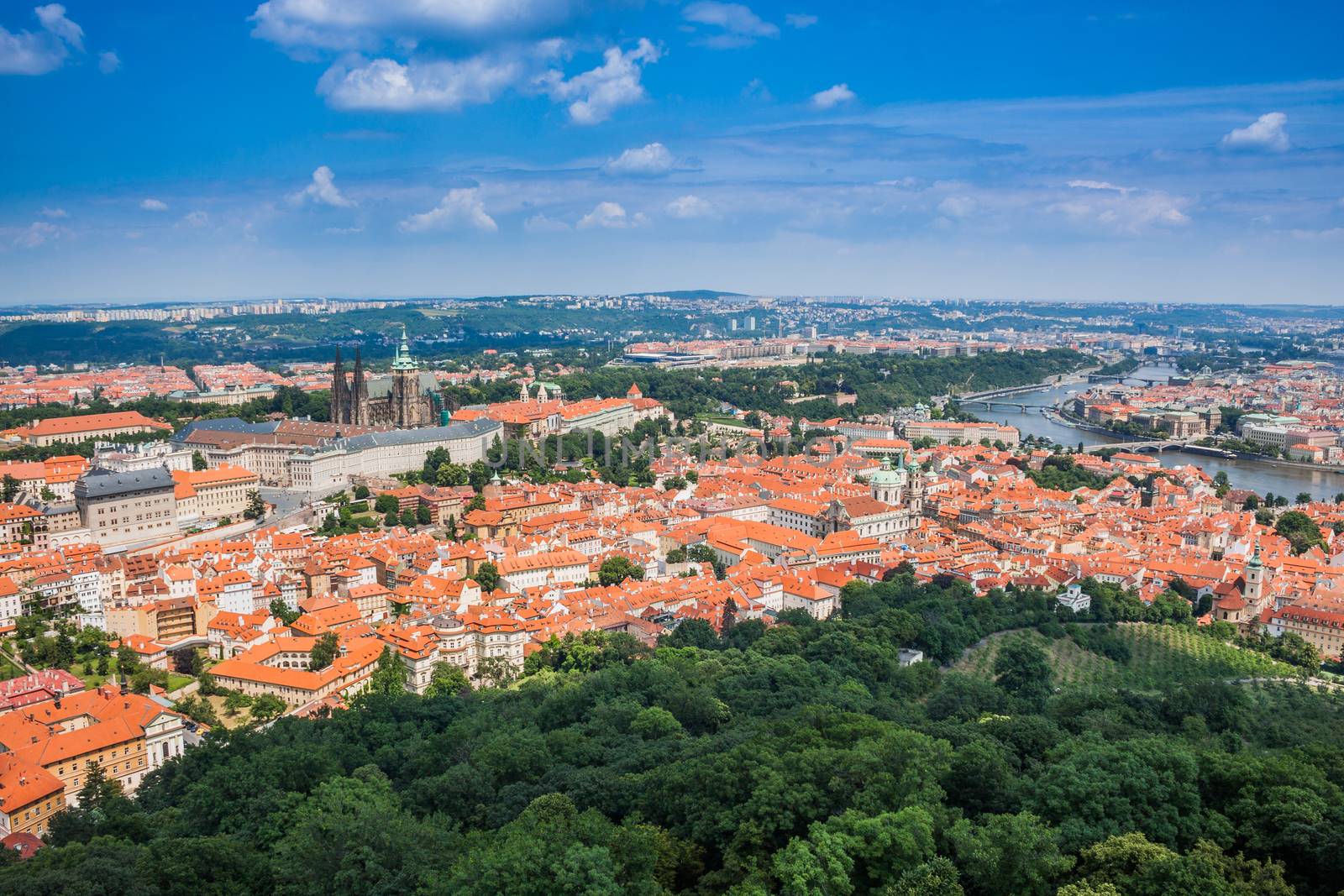Cityscape of Prague by bloodua