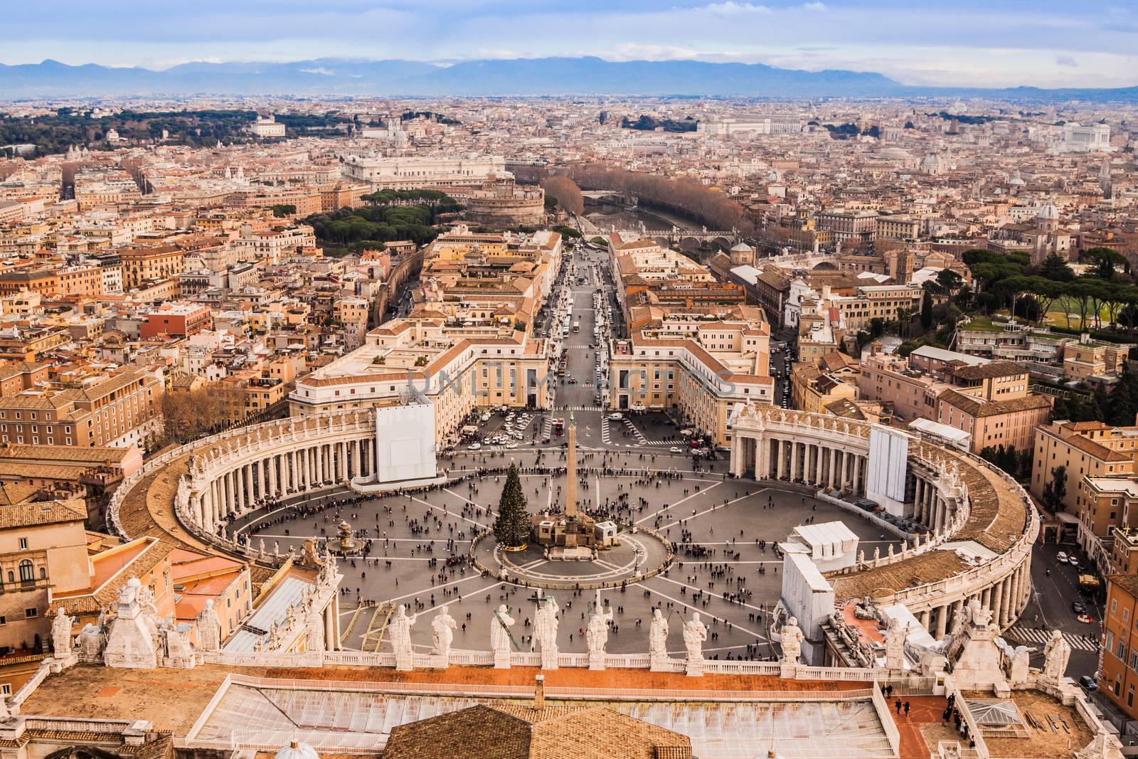 Rome, Italy. Peter's Square in Vatican by bloodua