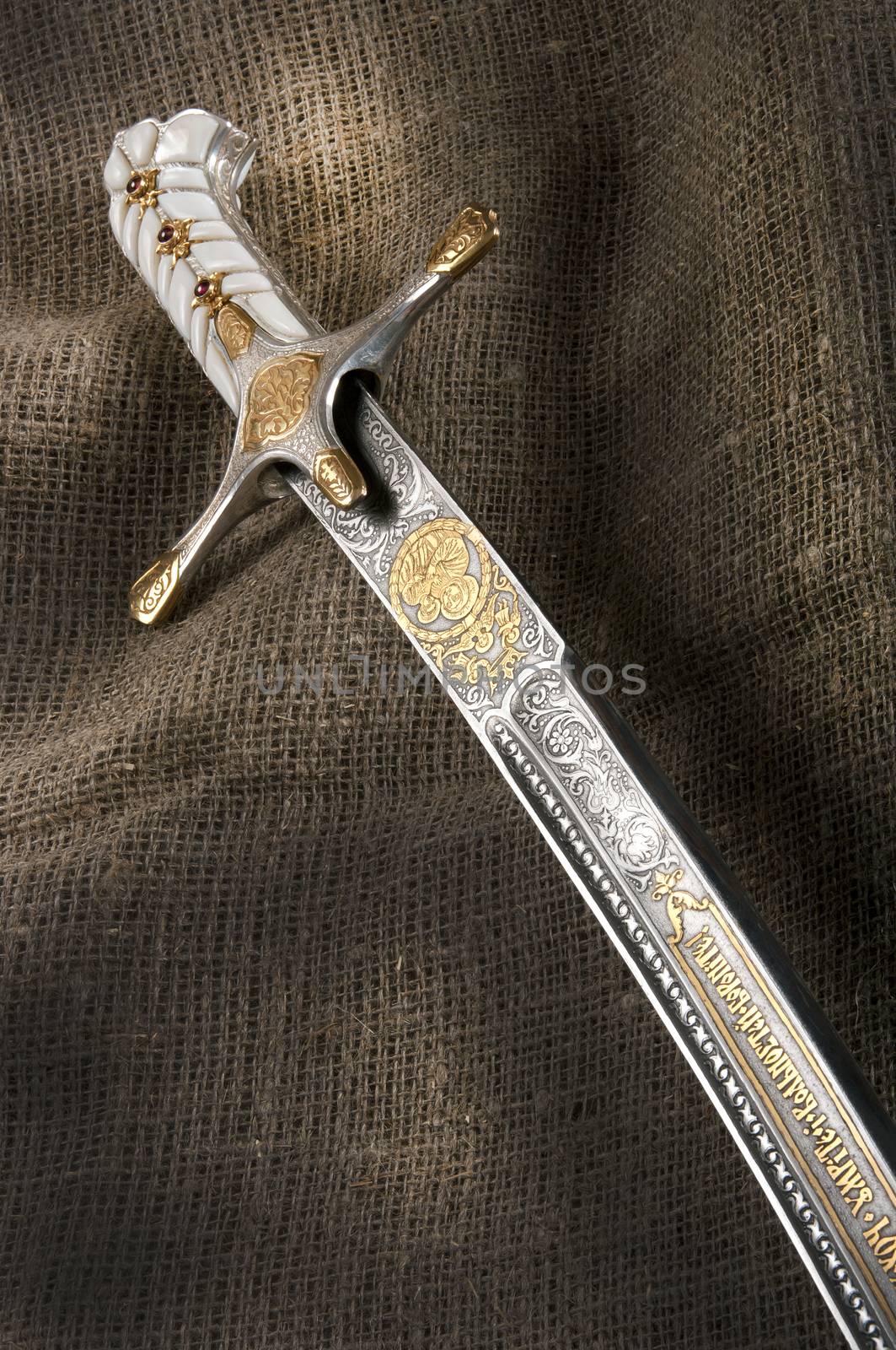 Ancient sabre. A smart variant of the fighting weapon