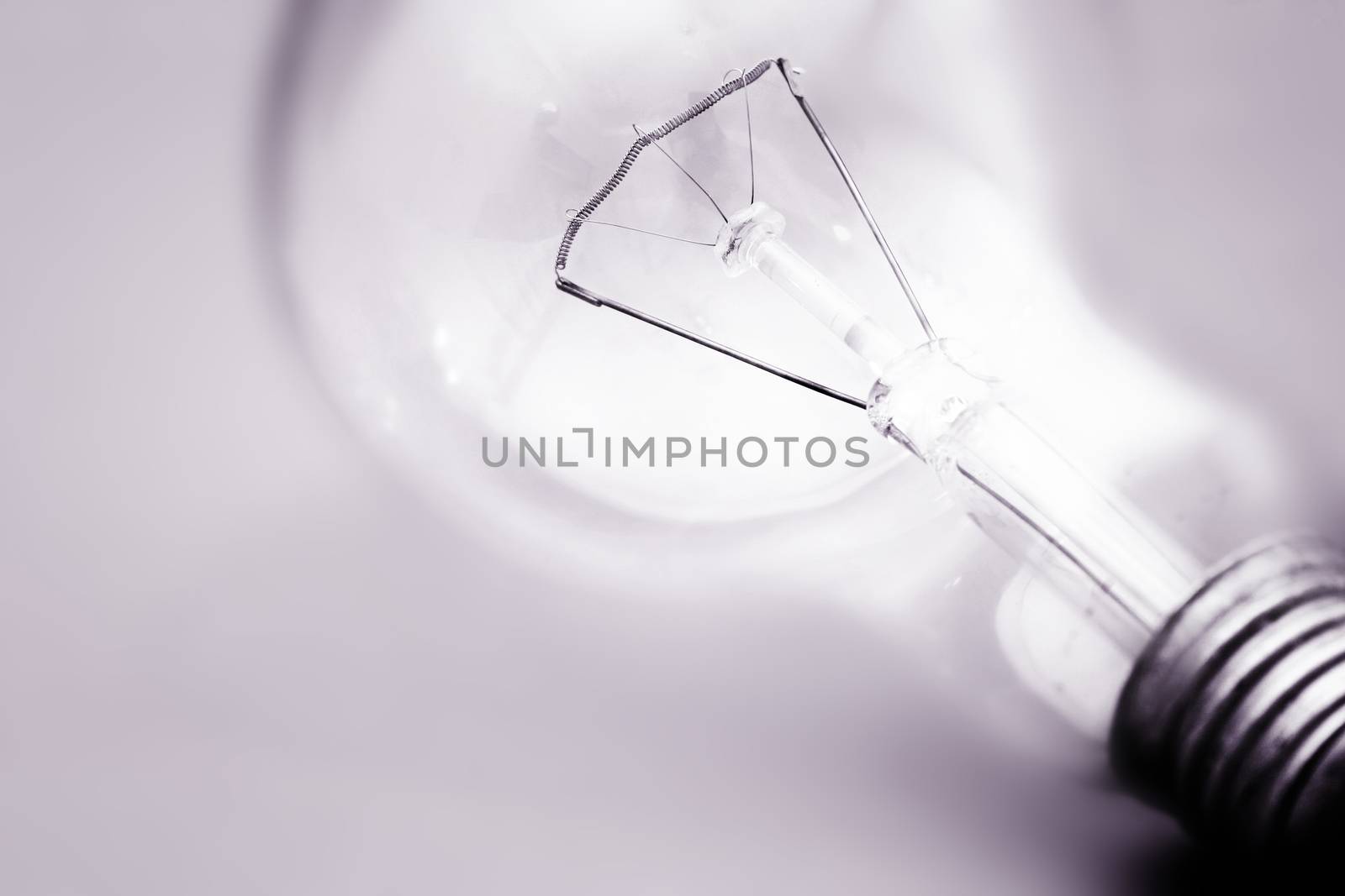 Background with lit lightbulb by arosoft