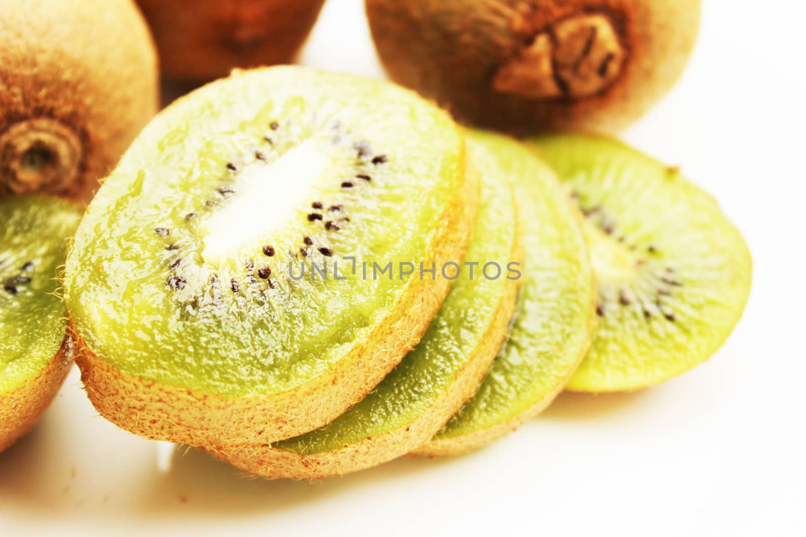 Fresh and healthy kiwi fruit composition.