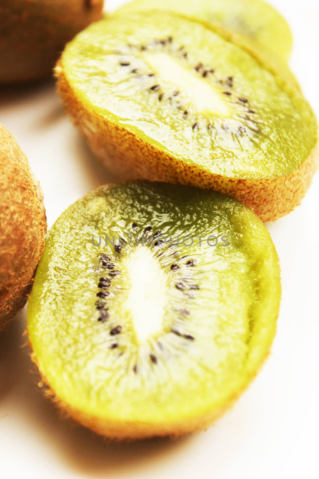 Fresh and healthy kiwi fruit composition.