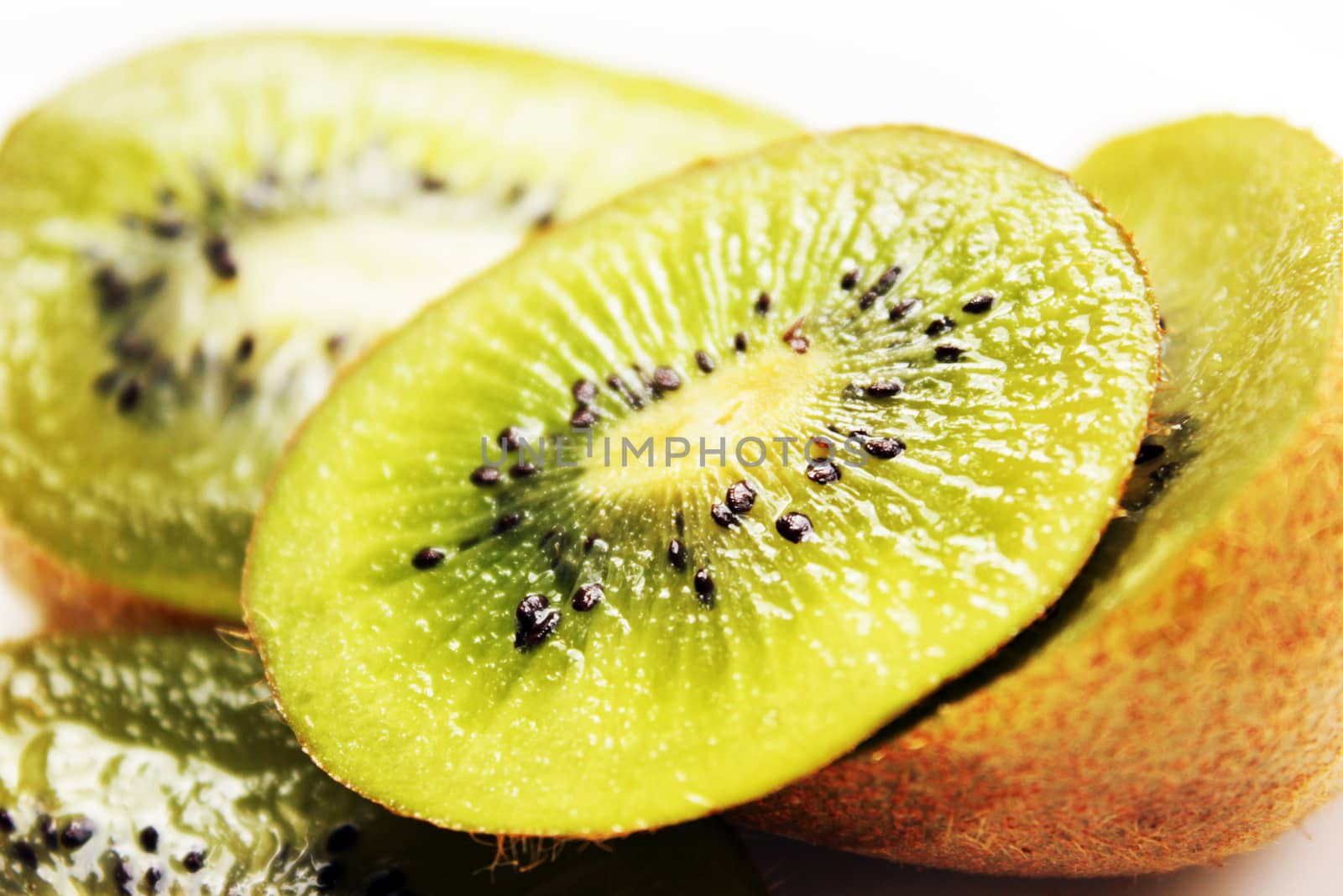 Fresh and healthy kiwi fruit composition.