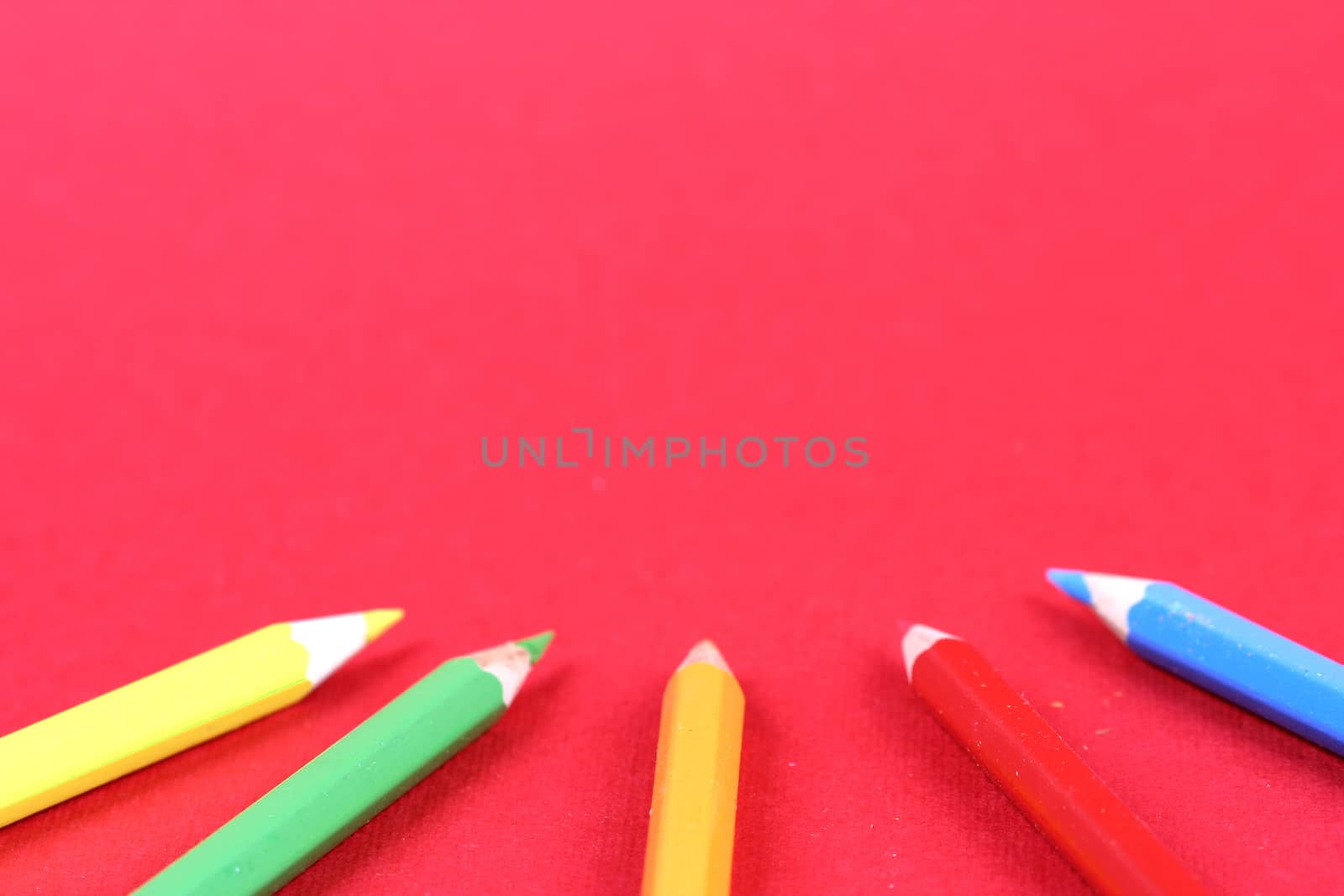 Close-up picture of sharp pencils.