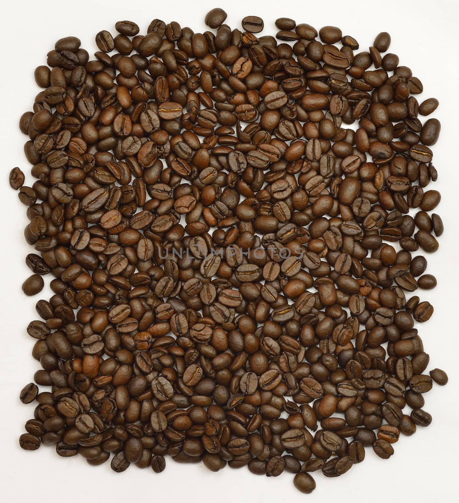 Brown coffee beans by cherezoff