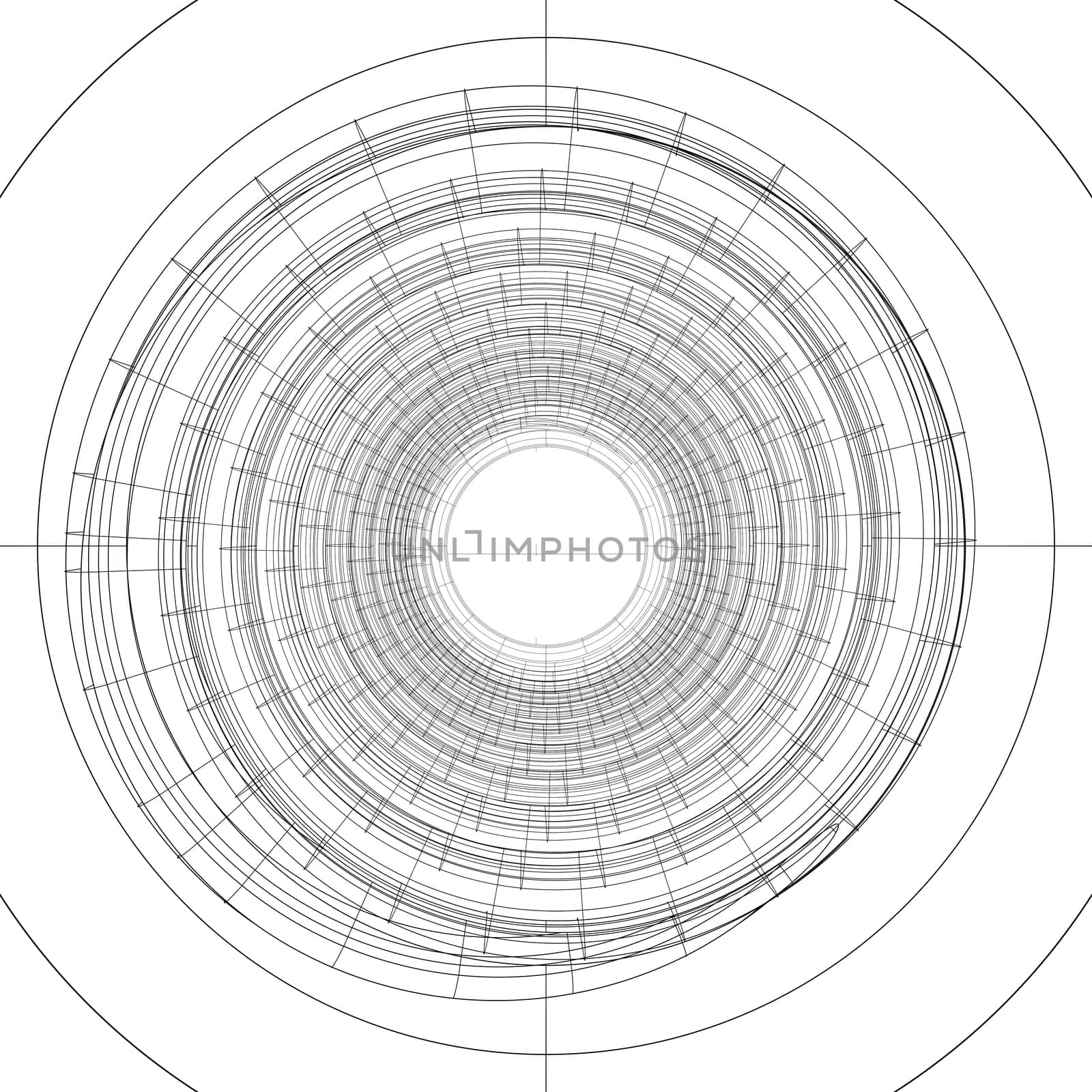 Wire-frame spiral by cherezoff