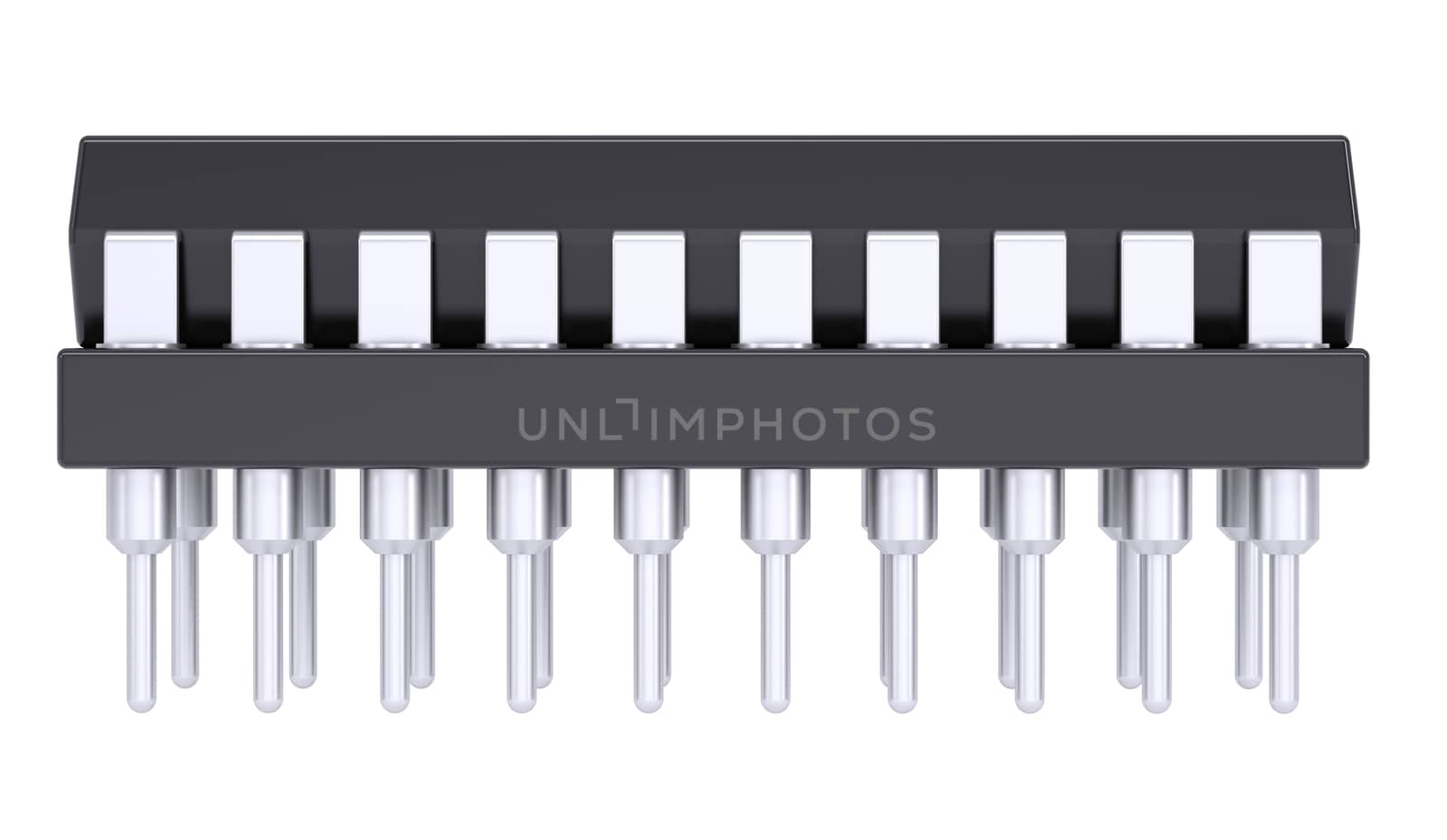 Microchip. Isolated render on a white background