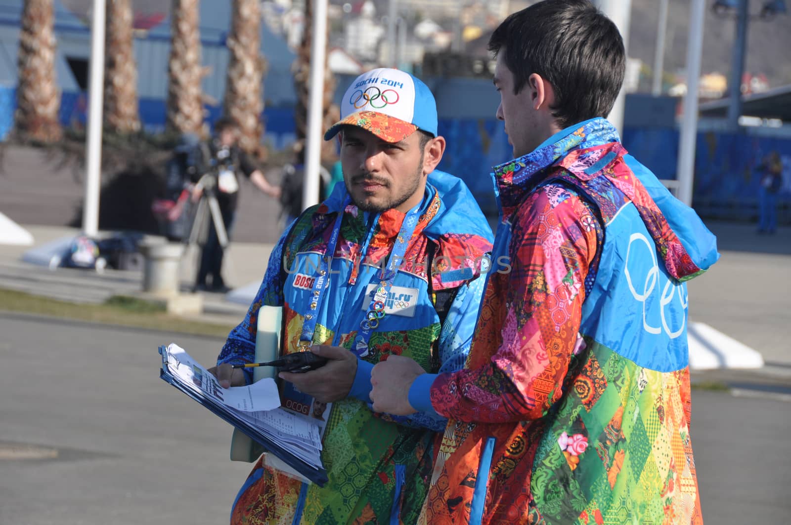 Volunteers at XXII Winter Olympic Games Sochi 2014 by danemo