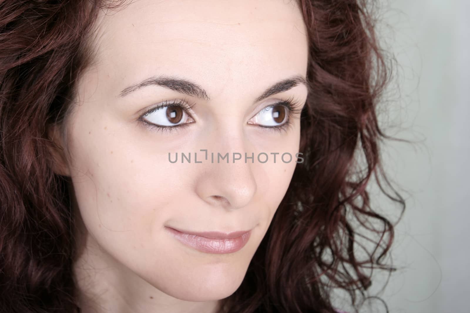 Portrait of a beautiful young lady smiling