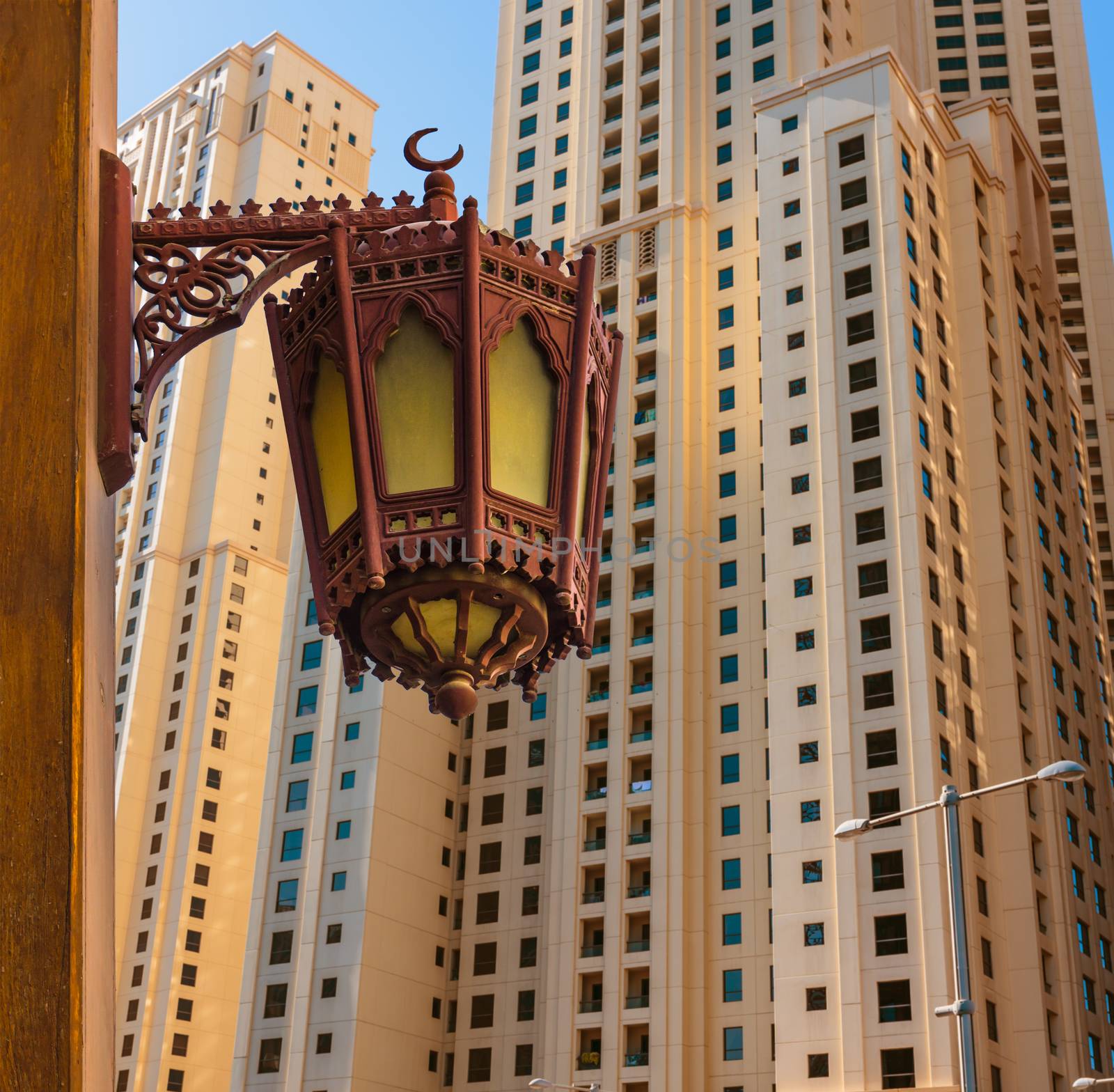  High rise buildings and streets in Dubai, UAE by oleg_zhukov
