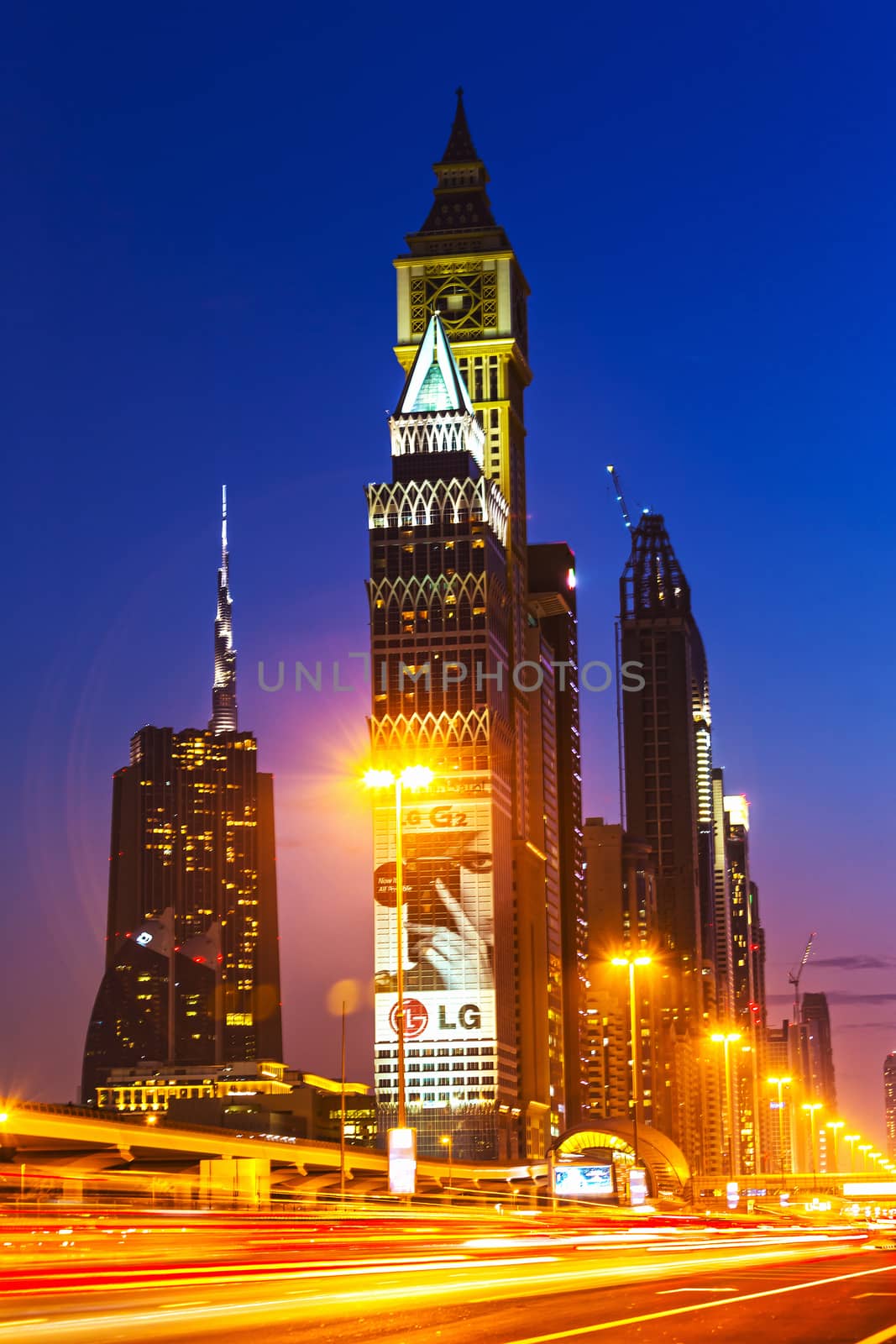 Modern skyscrapers, Sheikh zayed road by oleg_zhukov
