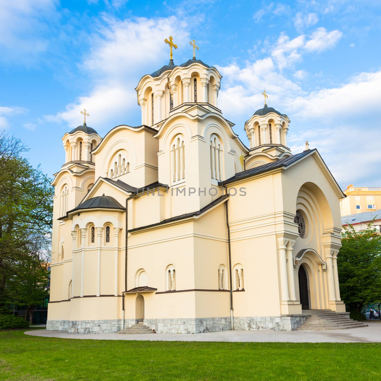 Orthodox Church in Ljubljana, Slovenia by kasto