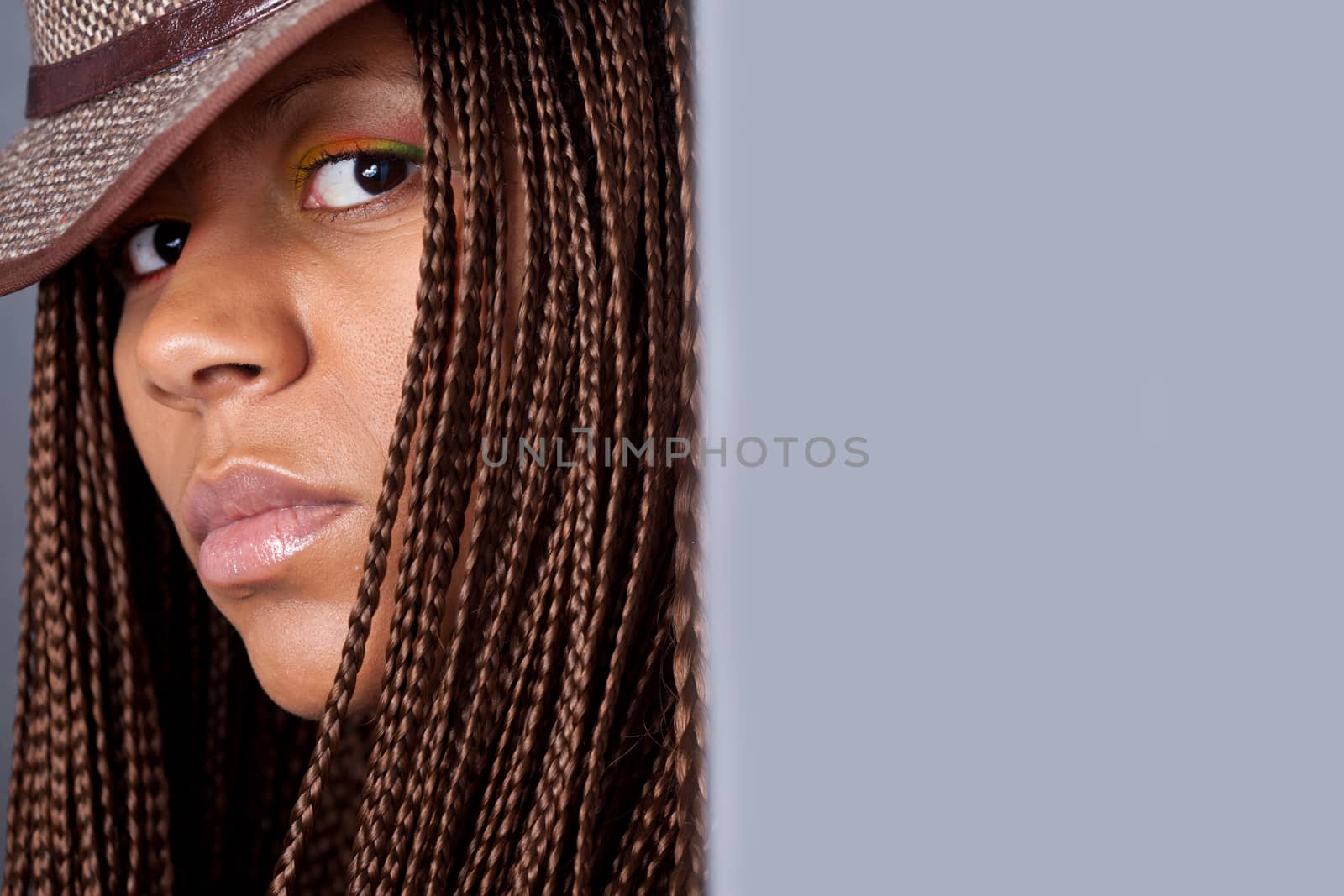 portrait of a black woman by Astroid