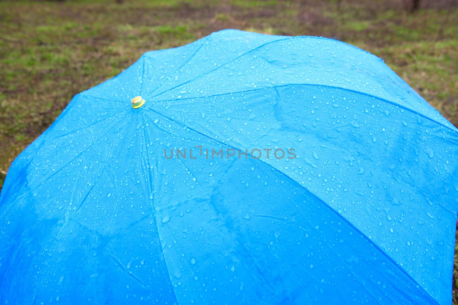 background with rainy umbrella