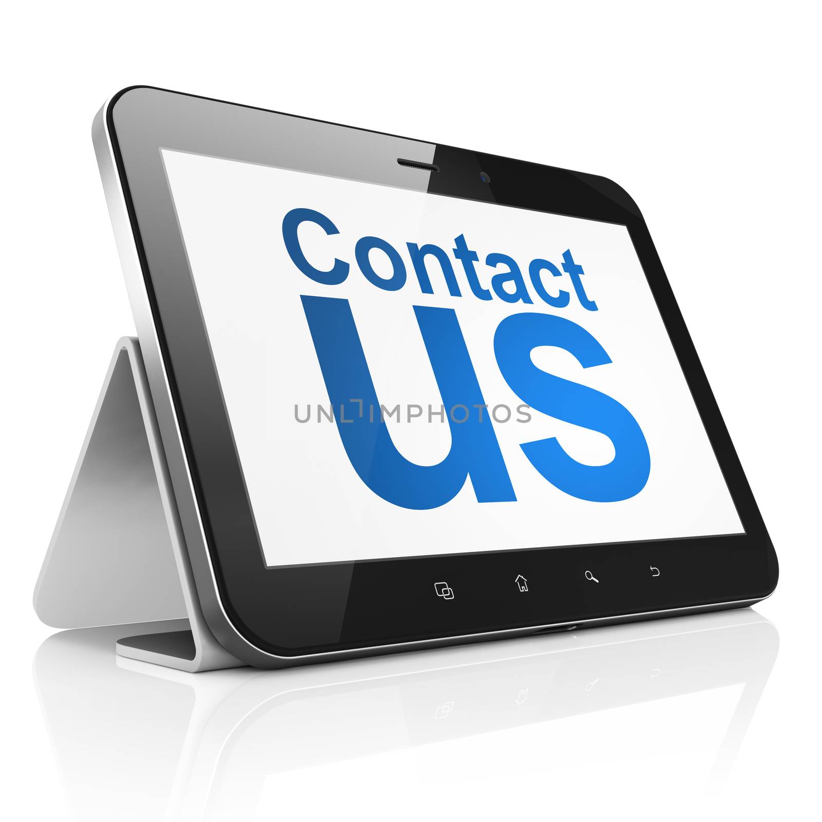 Advertising concept: Contact Us on tablet pc computer by maxkabakov