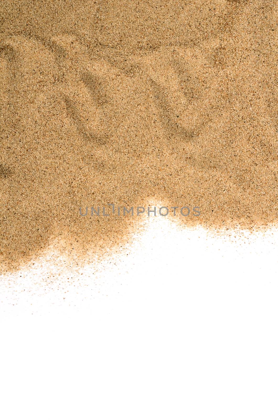 The sand isolated on white background by SvetaVo