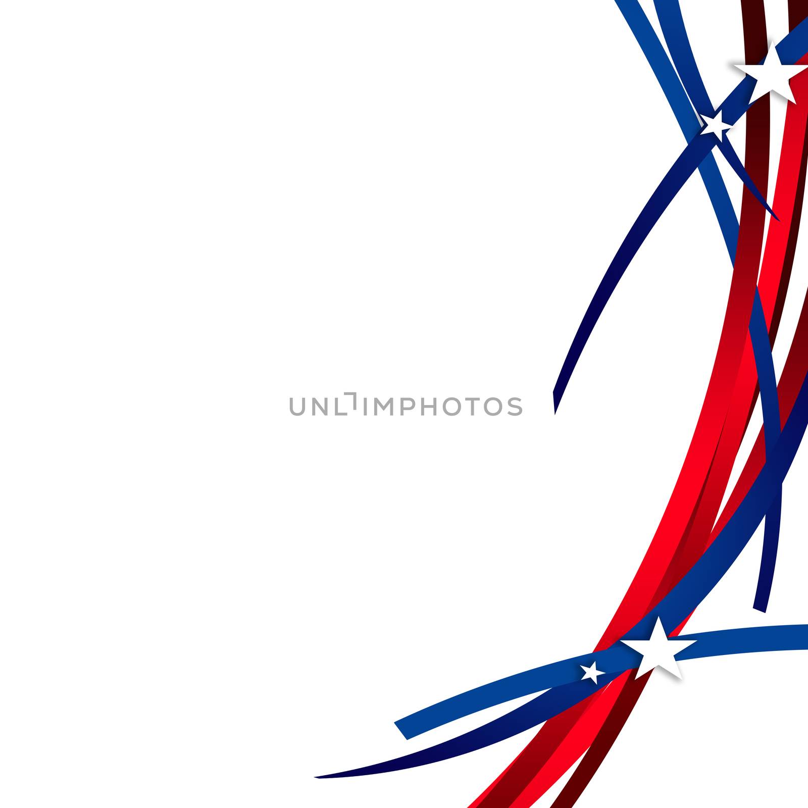 An abstract patriotic illustration