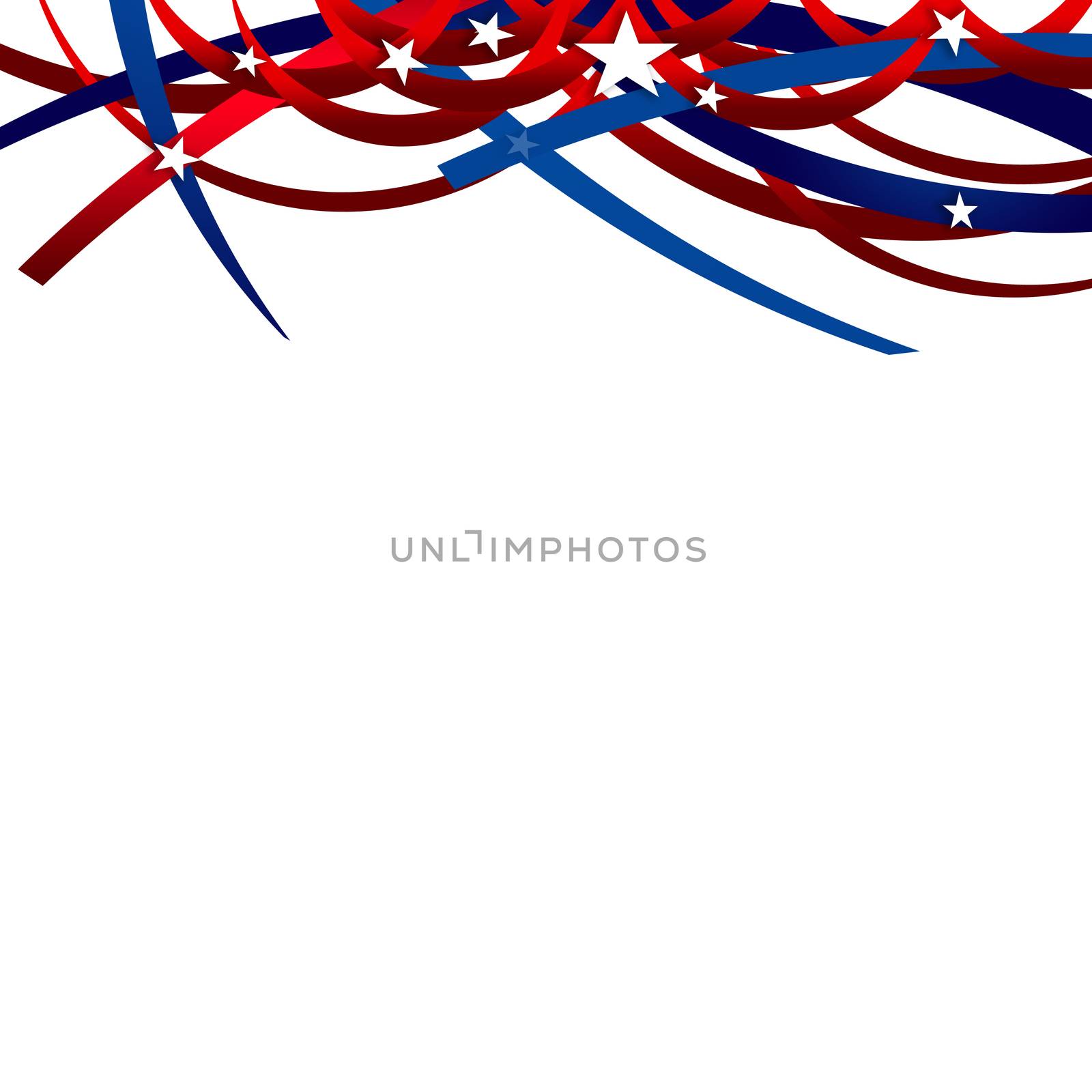 An abstract patriotic illustration