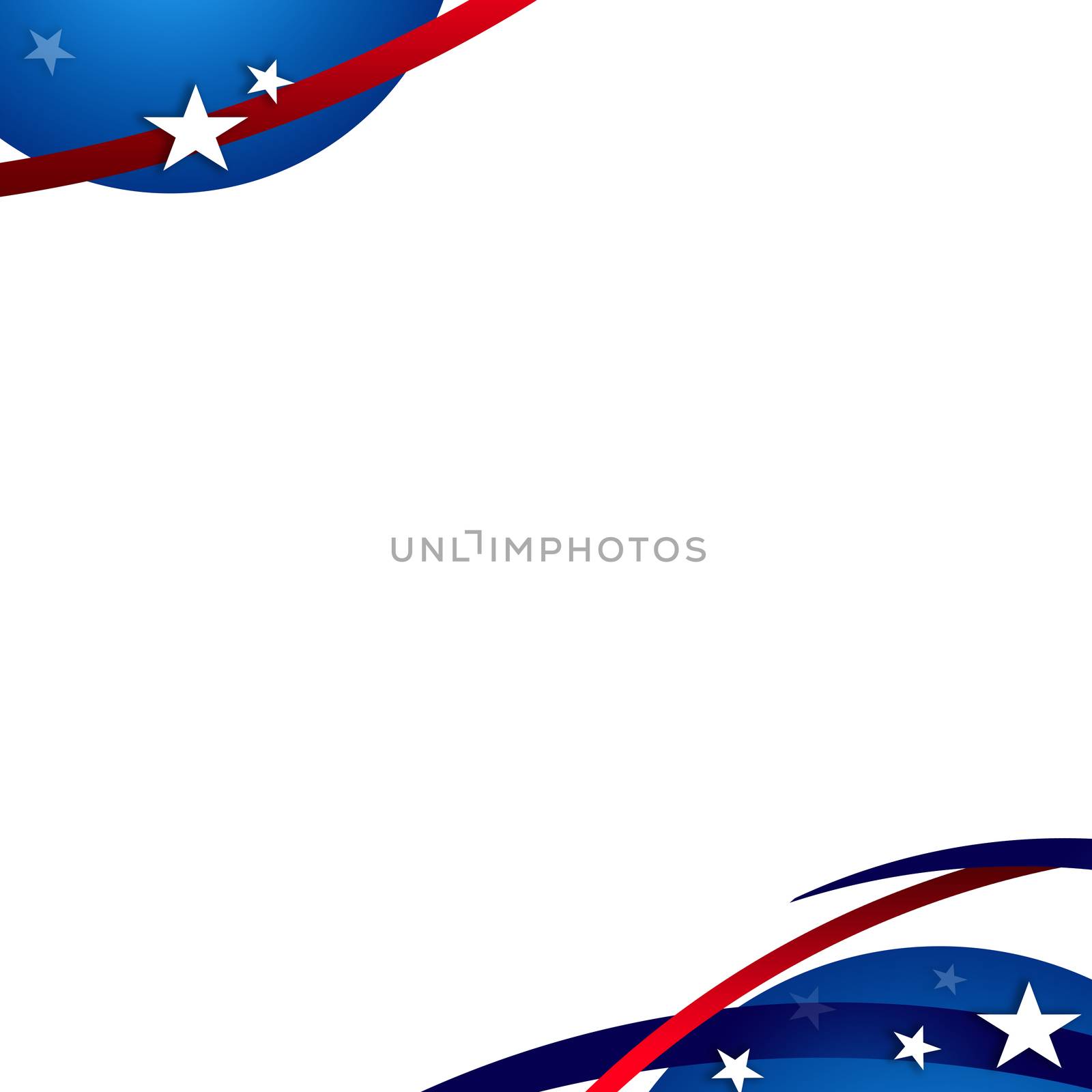 An abstract patriotic illustration