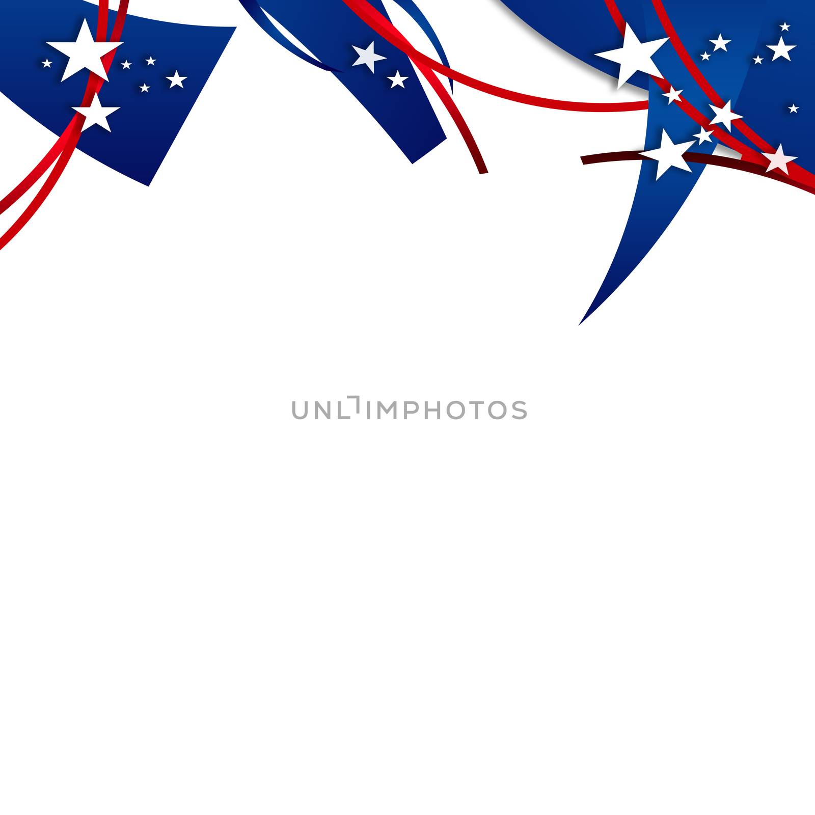 An abstract patriotic illustration