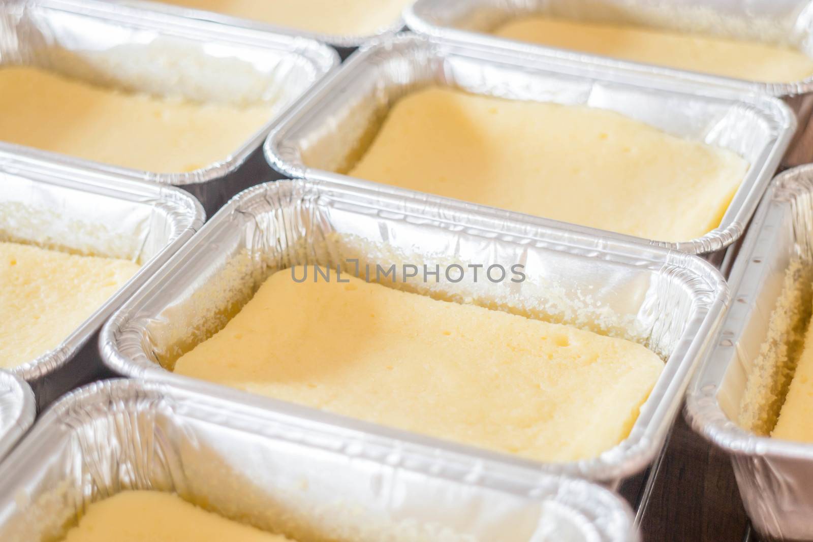 Fresh bake cheese cup cake, stock photo