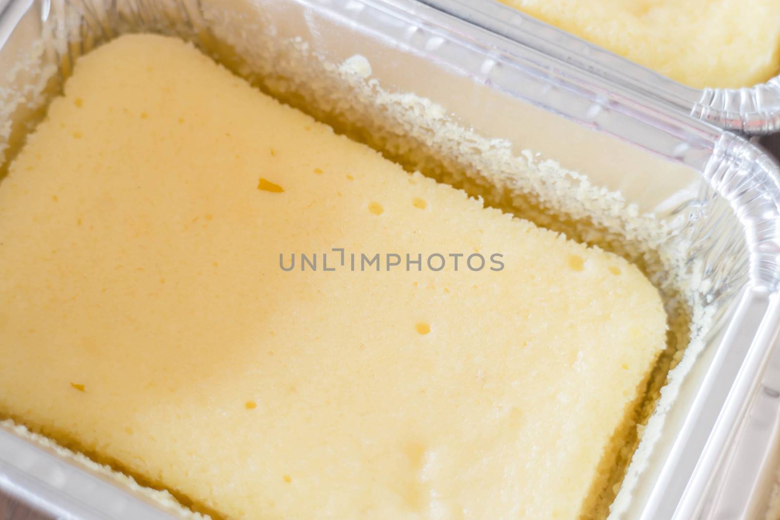 Close up cheese base square cup cake, stock photo