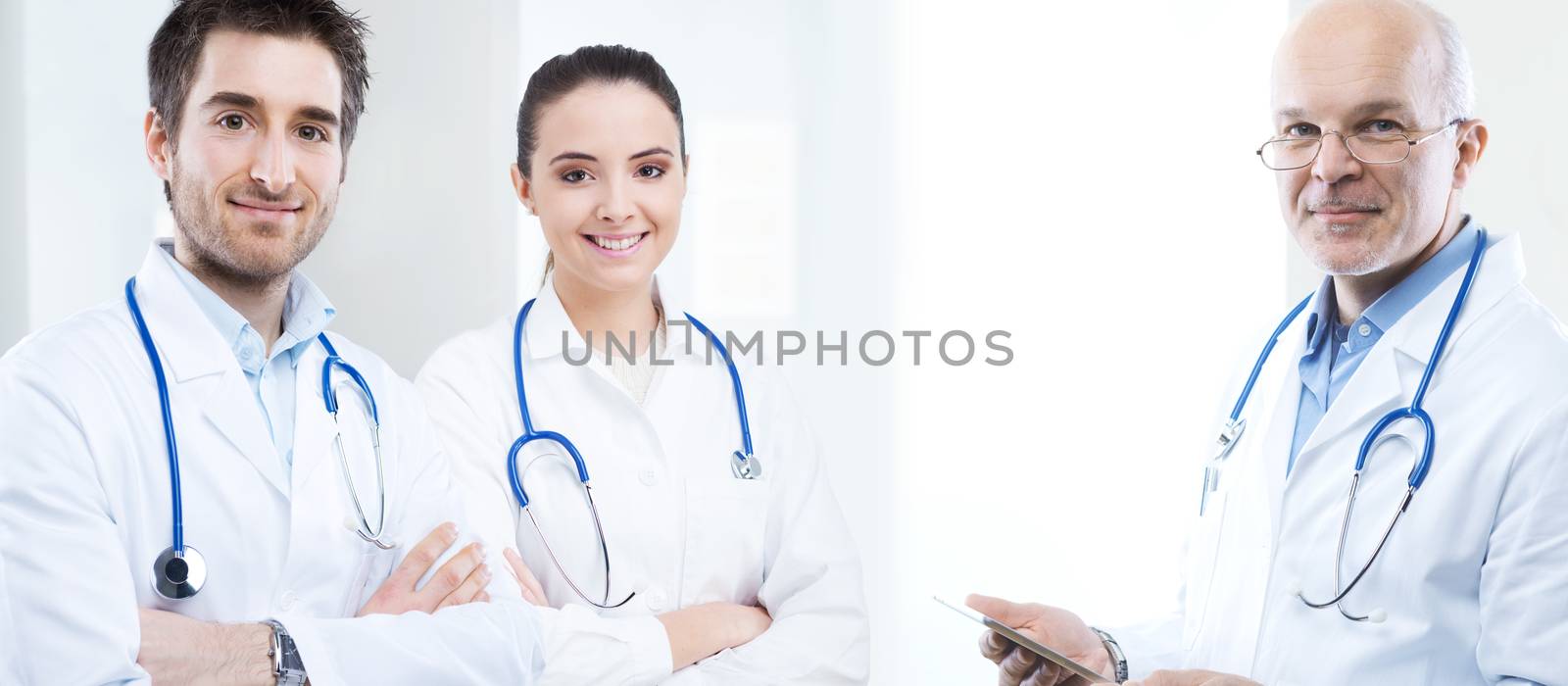 Professional doctor at hospital with crossed arms