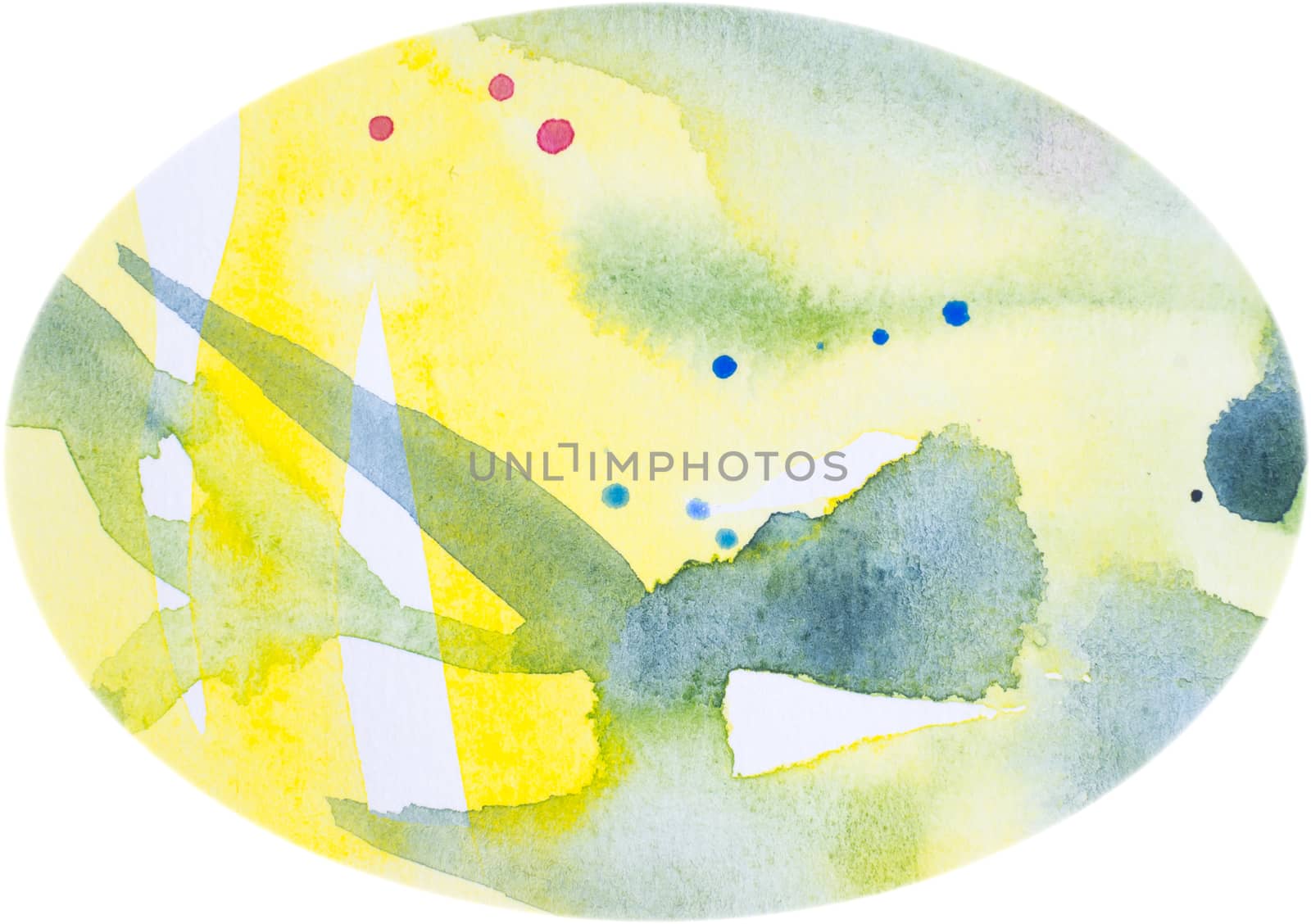 Watercolor egg-shaped background, Abstract textured watercolor background.