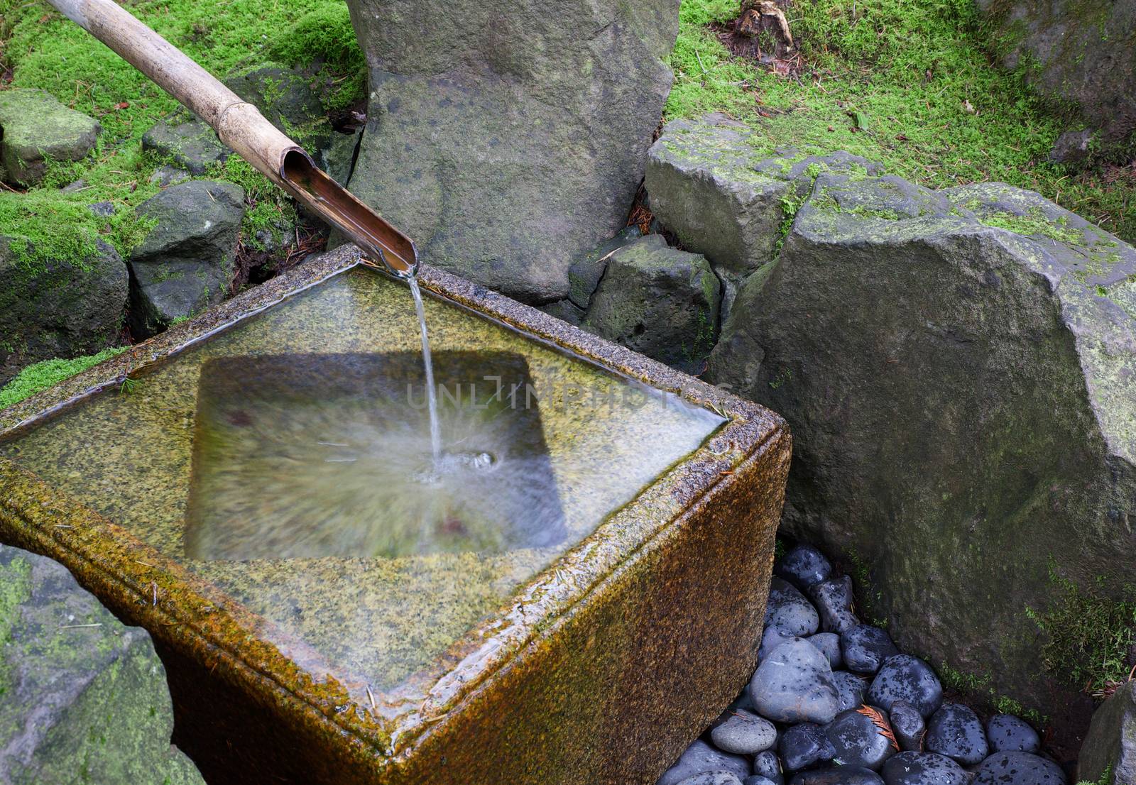 Japanese bamboo water fountain by bobkeenan