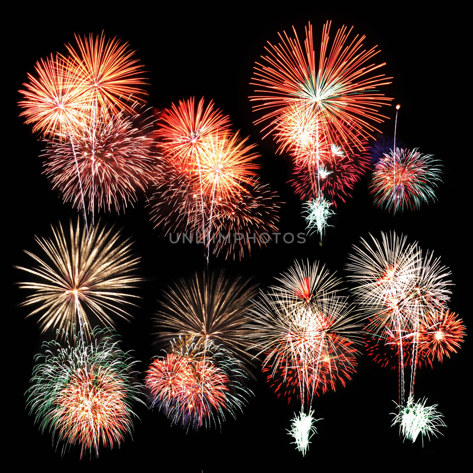 Colorful firework