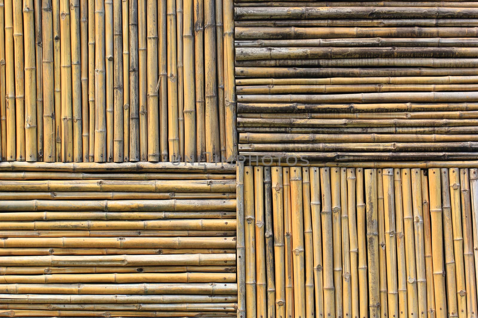  Old woven wood wall pattern or background