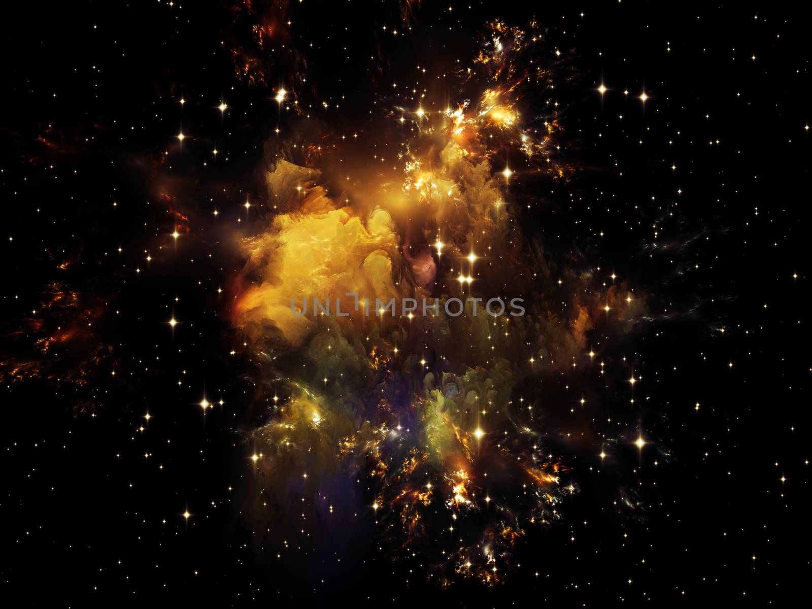 Universe Is Not Enough series. Creative arrangement of fractal elements, lights and textures to act as complimentary graphic for subject of fantasy, science, religion and design