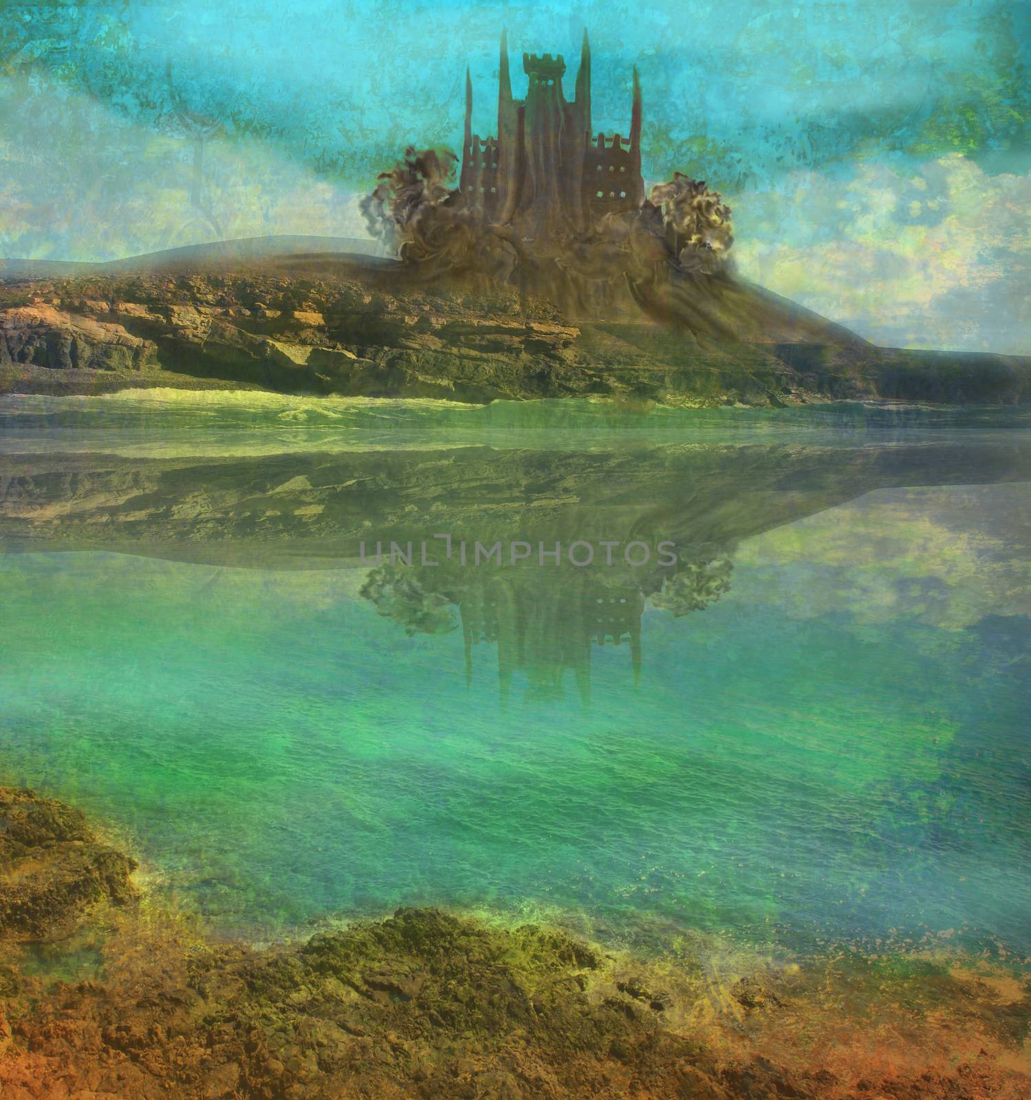Landscape with old castle