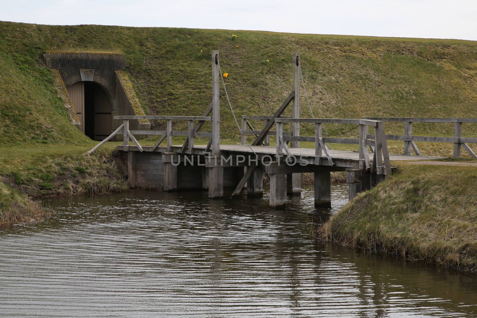 The entrance of Fort De Schans in Oudeschild - Texel