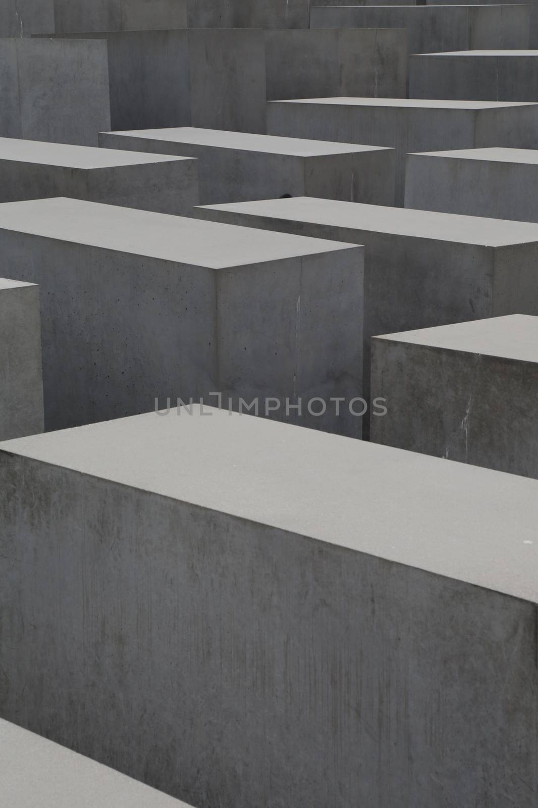 The Memorial to the Murdered Jews of Europe also known as the Holocaust Memorial in Berlin - Germany