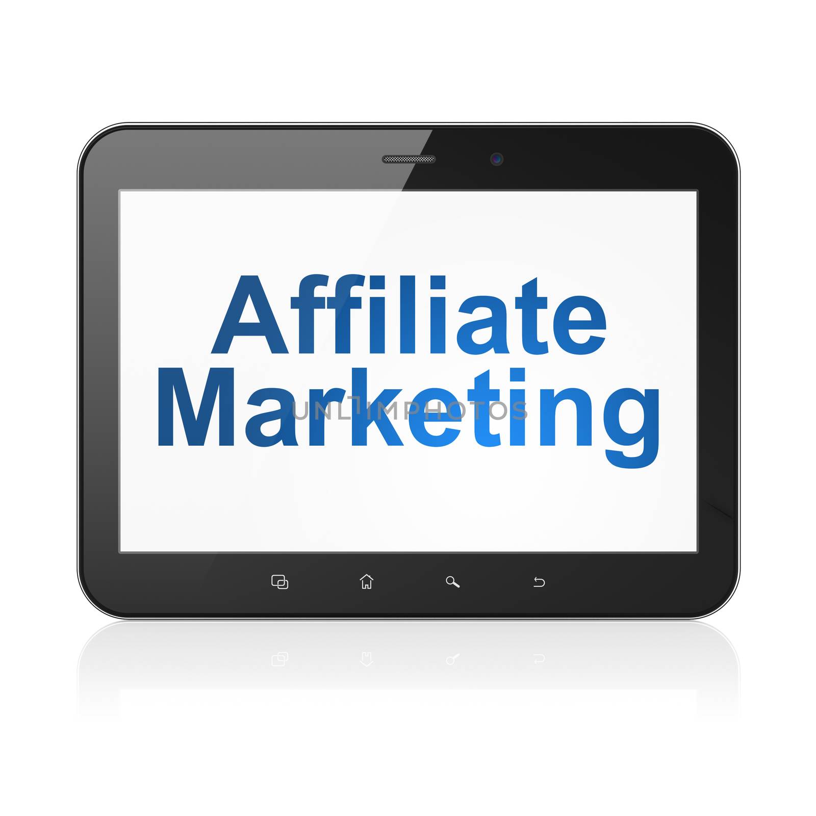 Business concept: Affiliate Marketing on tablet pc computer by maxkabakov