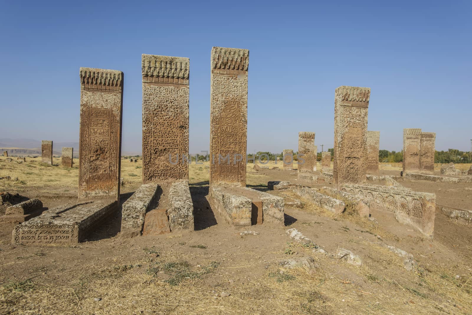 Tombstones of seljuks in Ahlat turkey by emirkoo